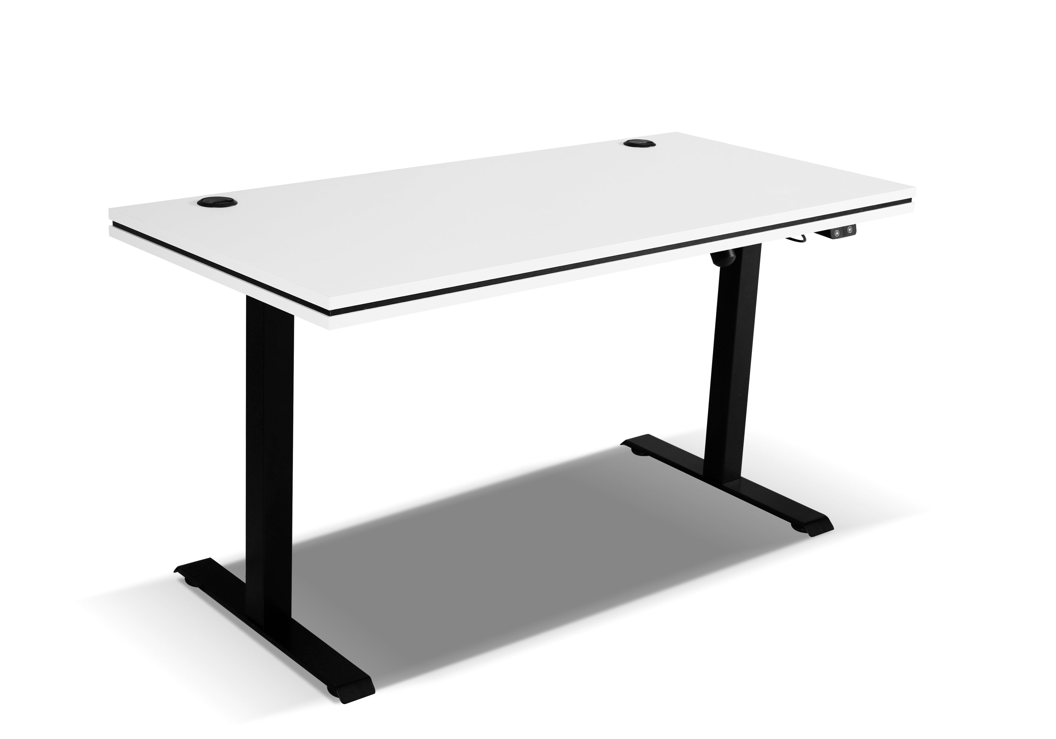 LE Malta 161 Electric Height Adjustable Desk in Light Grey
