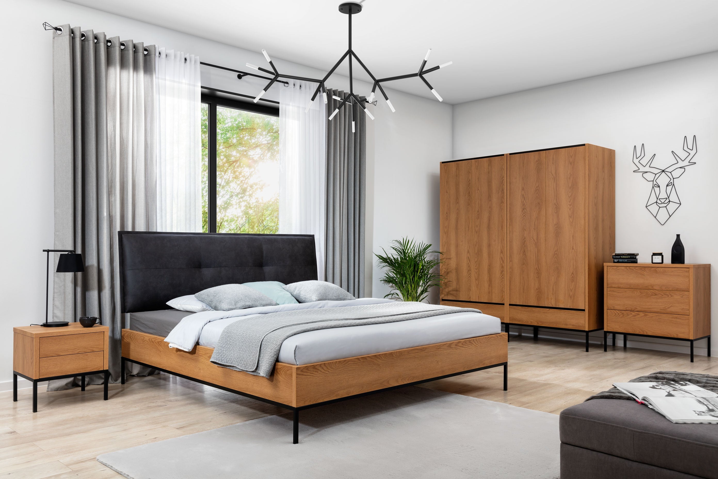 NE Loft Caramel – Bed 140 x 200 cm (Without Storage)