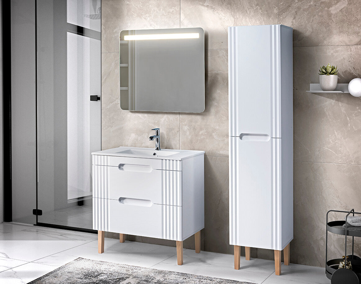 Bianca 80 – Frameless LED Bathroom Mirror, 80 × 70 cm
