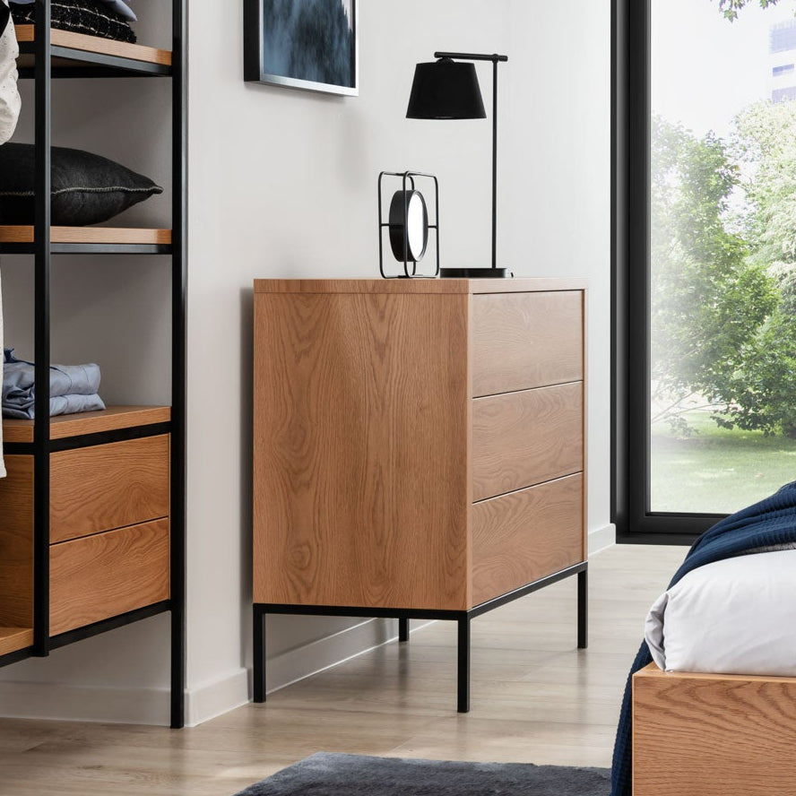 NE Loft Caramel – 3-Drawer Chest