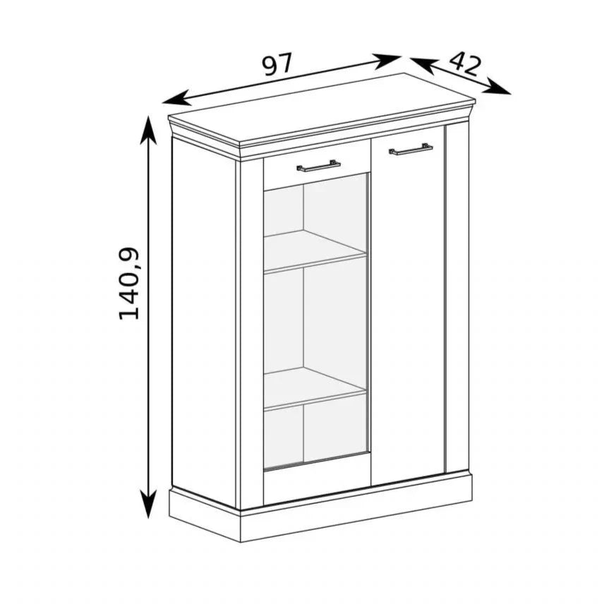 S-Antica Vitrine Kraft Gold A-12