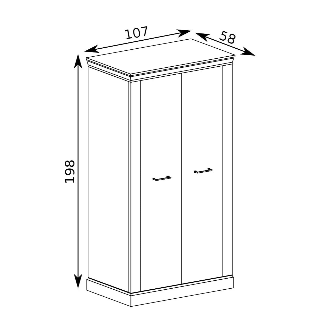 S-Antica A-16 Wardrobe Light Ash