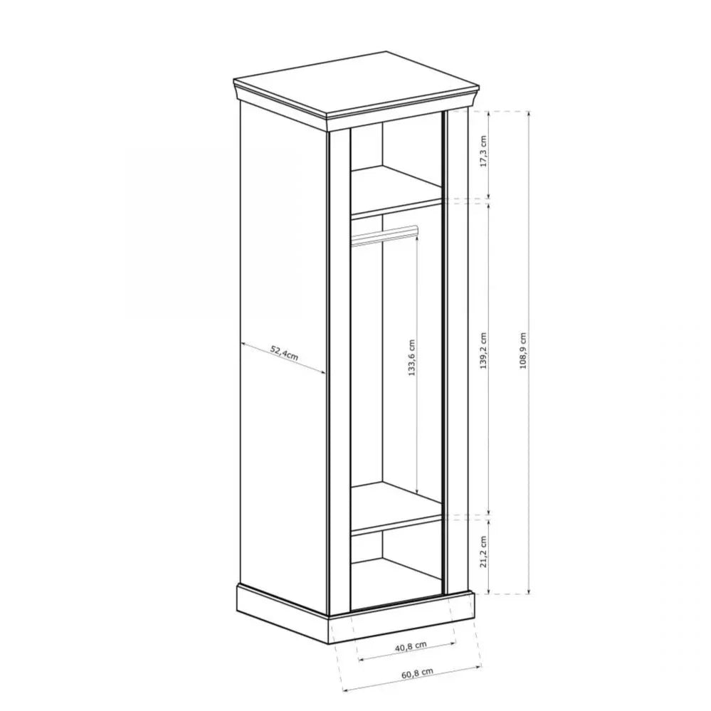S-Antica A-17 Wardrobe Light Ash
