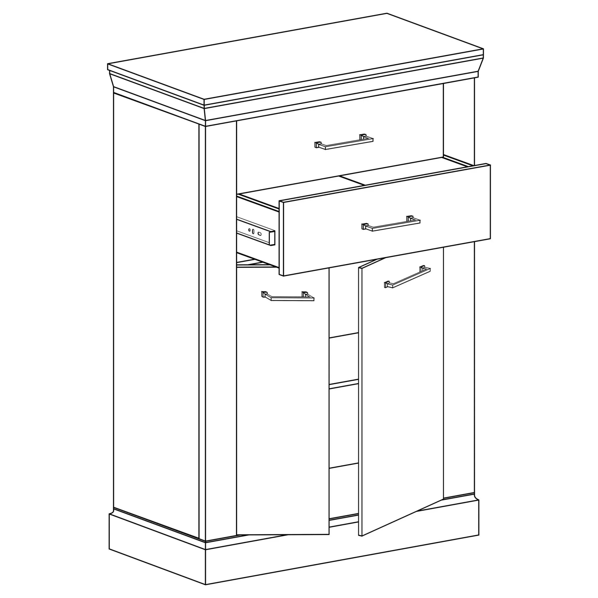 S-Antica Kommode Esche hell A-3