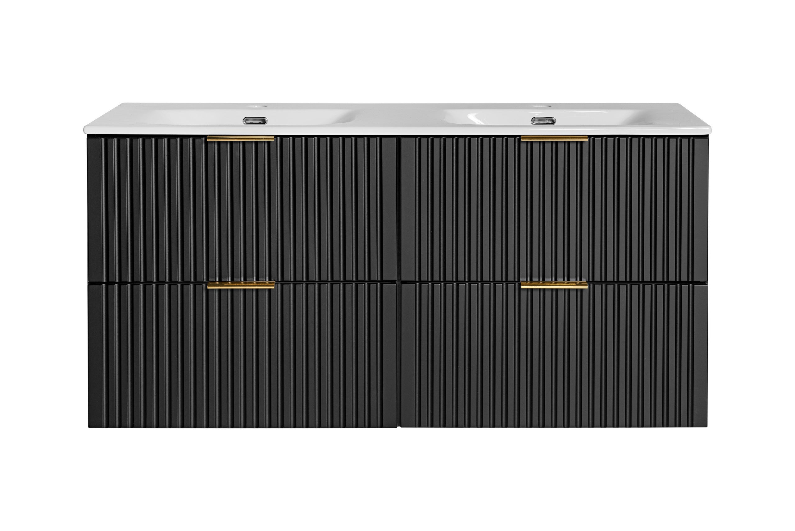 Adel Black Badezimmer mit Hochschrank Sky 120 cm SET-ADB B