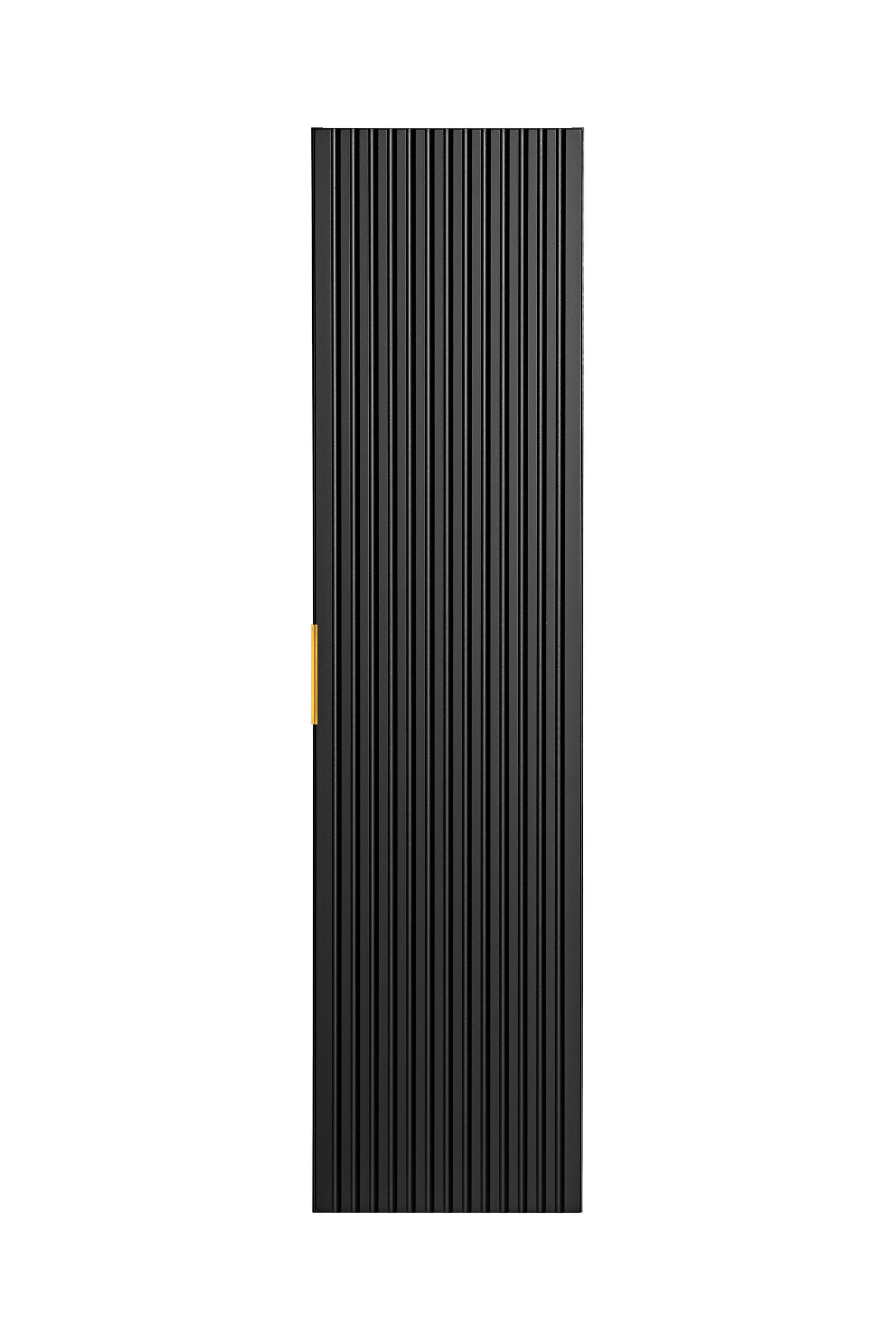 Adel Schwarzes Badezimmer mit Hochschrank Smile 60 cm SET-ADB B