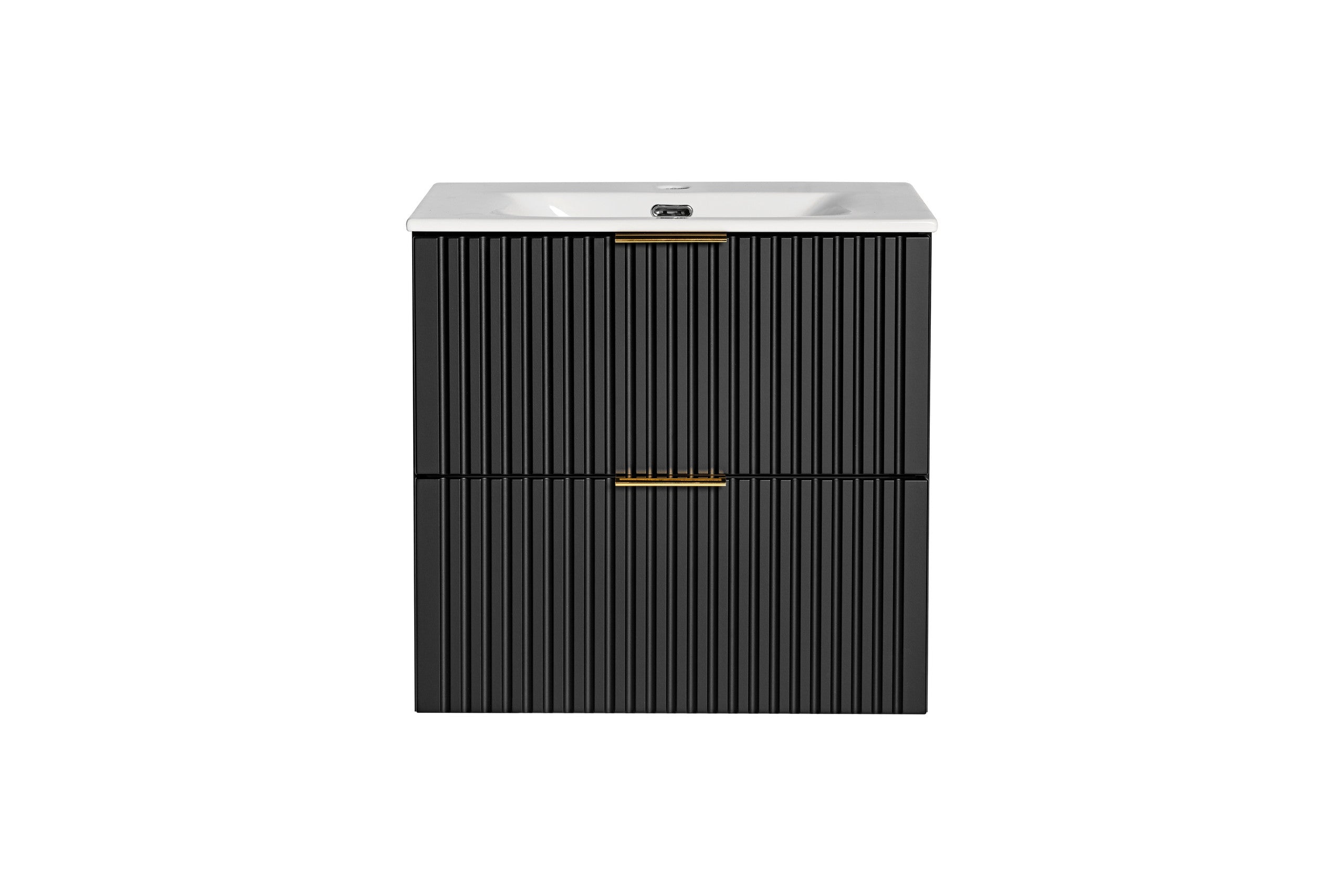 Adel Schwarzes Badezimmer mit Hochschrank Sky 60 cm SET-ADB B