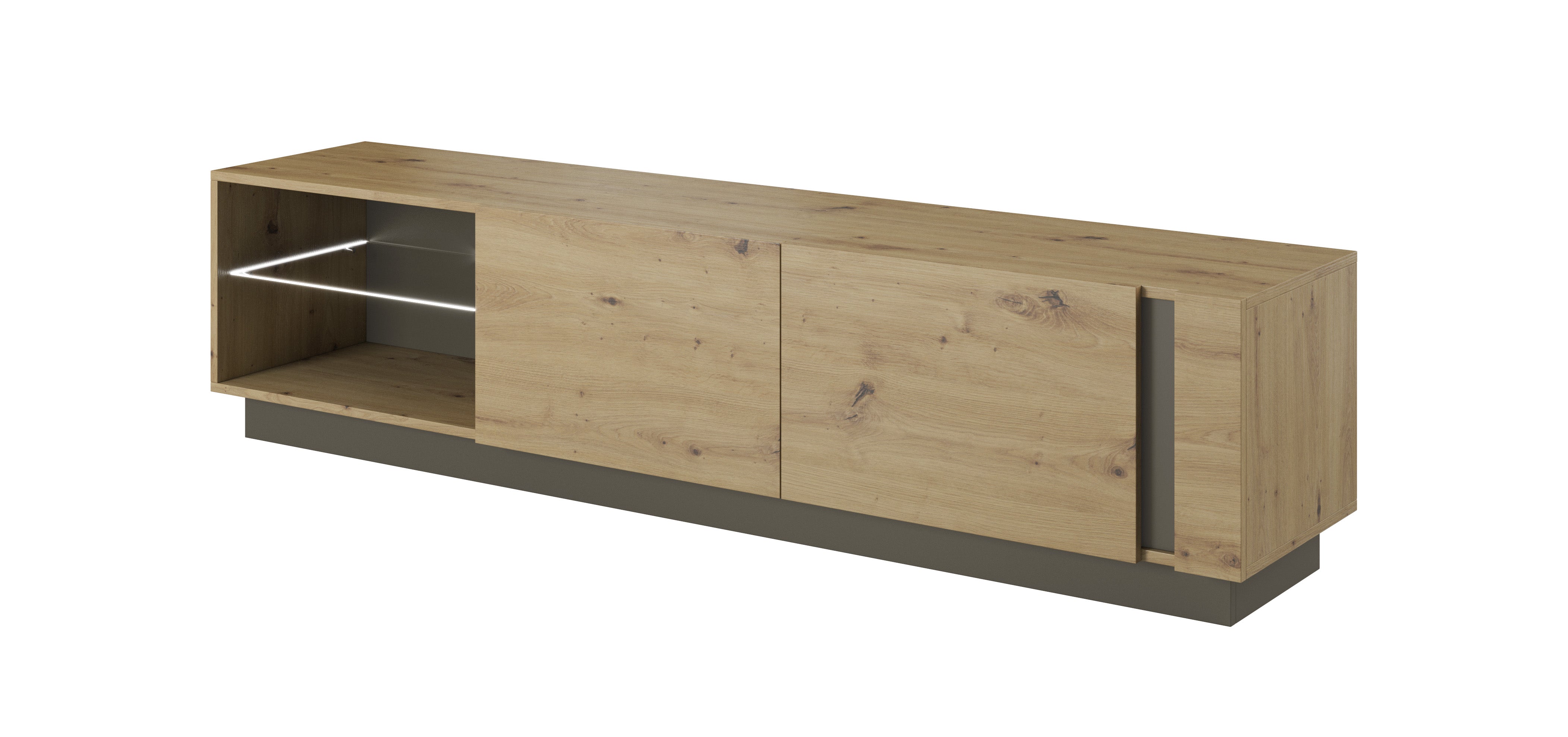 Lask ARCO TV Stand 187 – 187.5 x 40 x 45.5 cm – Artisan Oak