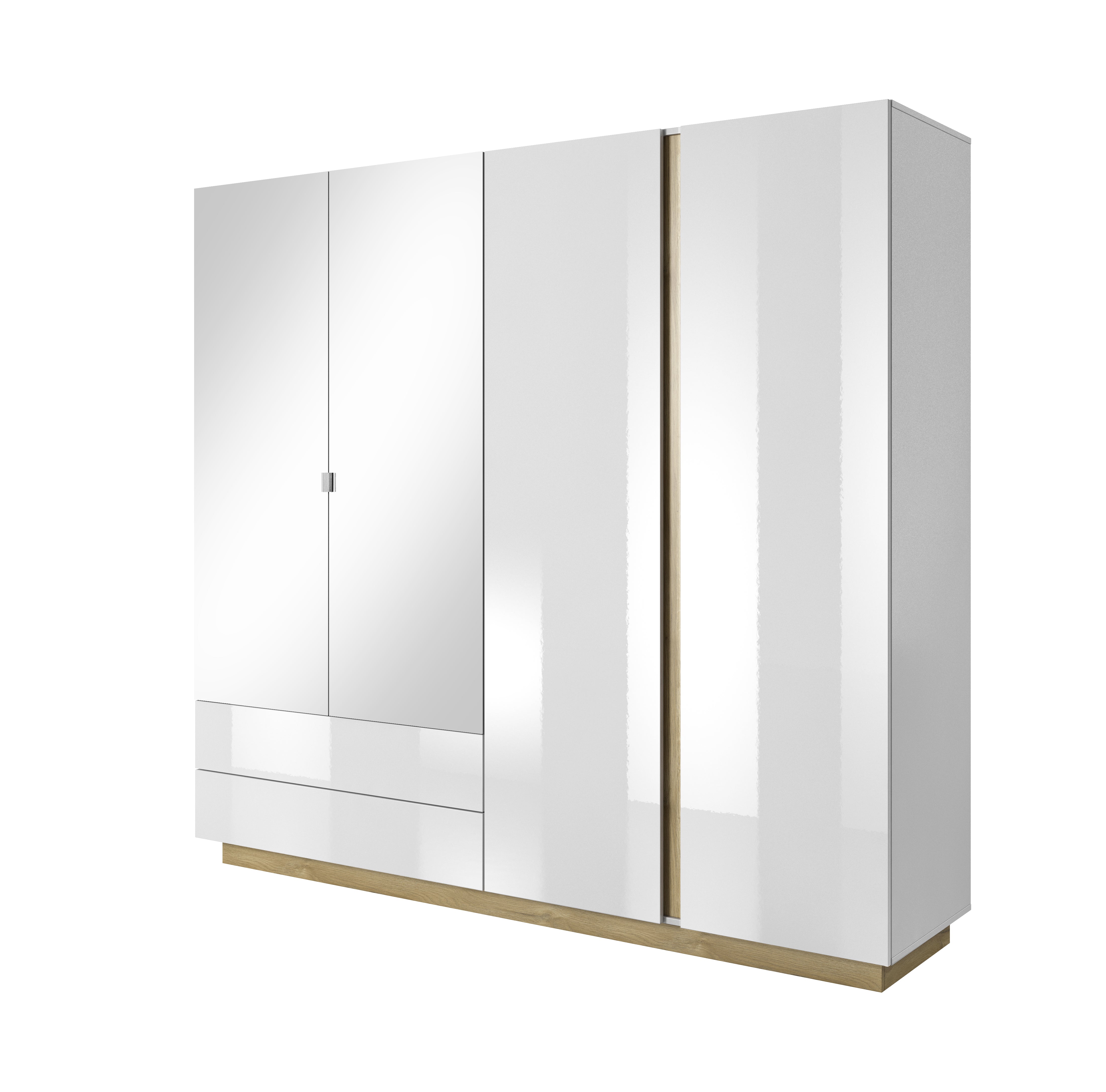 Lask Arco White – 4-Door Wardrobe