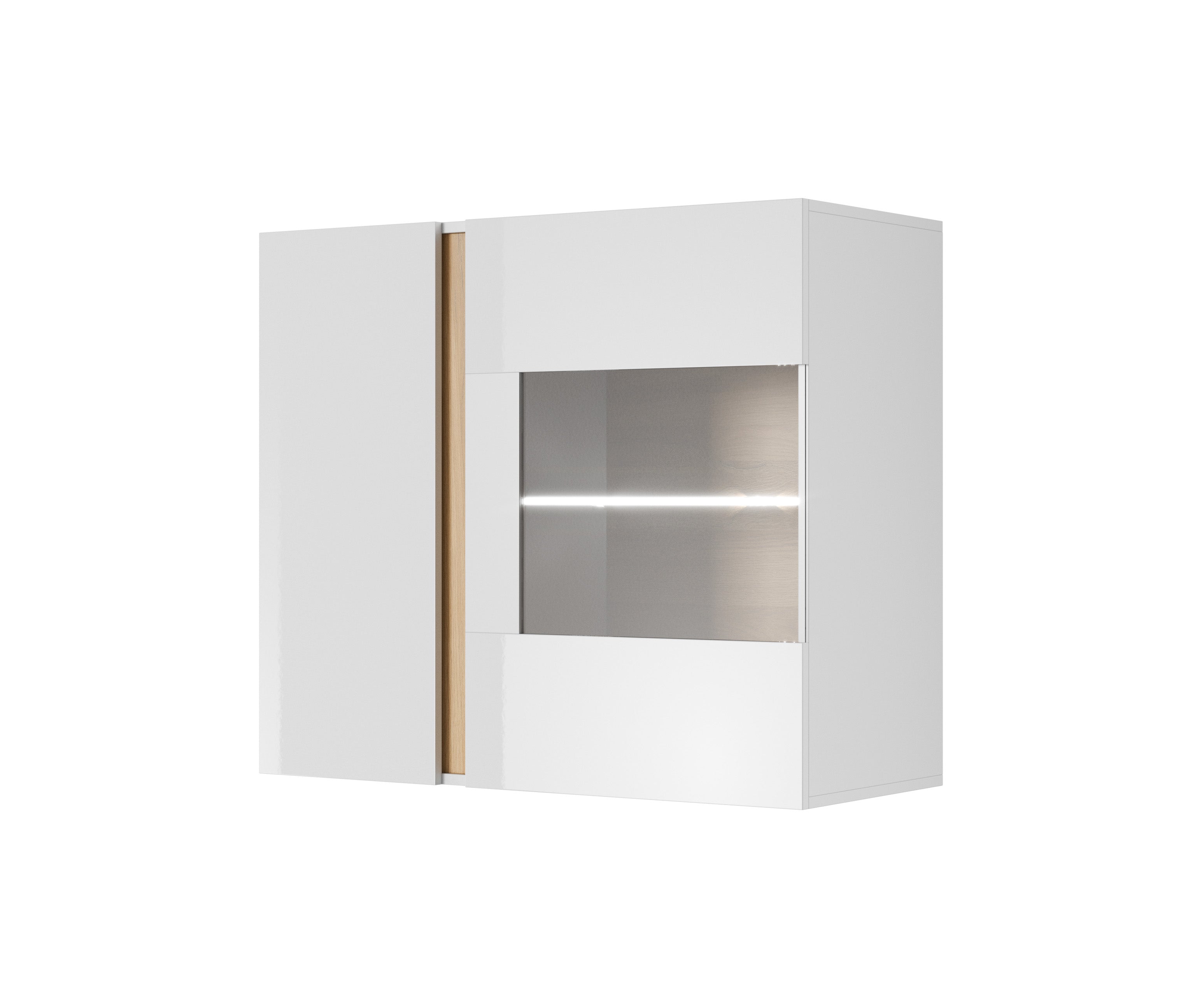 Lask ARCO Wall-Mounted Display Cabinet 96 – 96.5 x 40 x 82.5 cm – White
