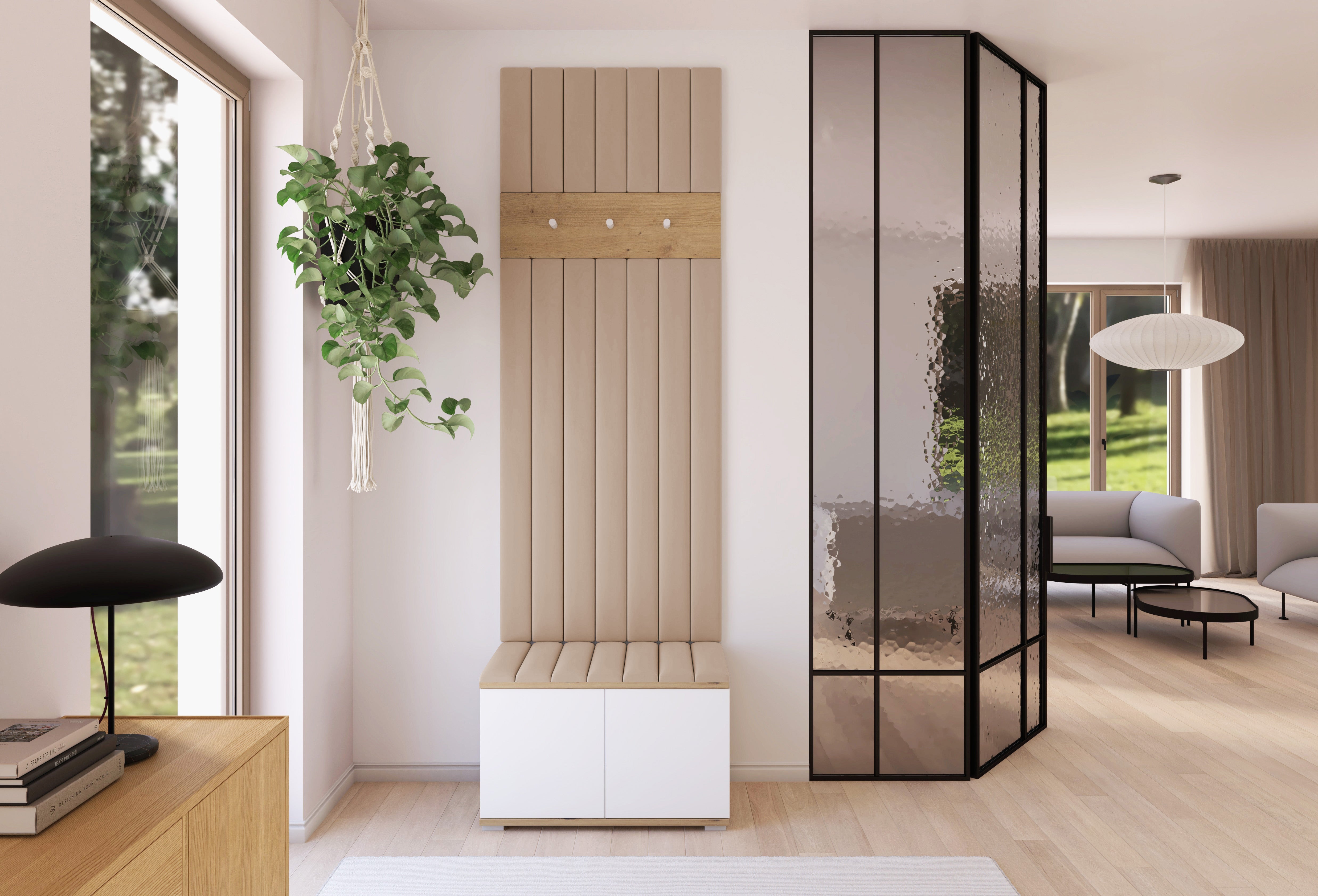PK Sevilla 12 Hallway Wardrobe - Upholstered Panels in Various Colours