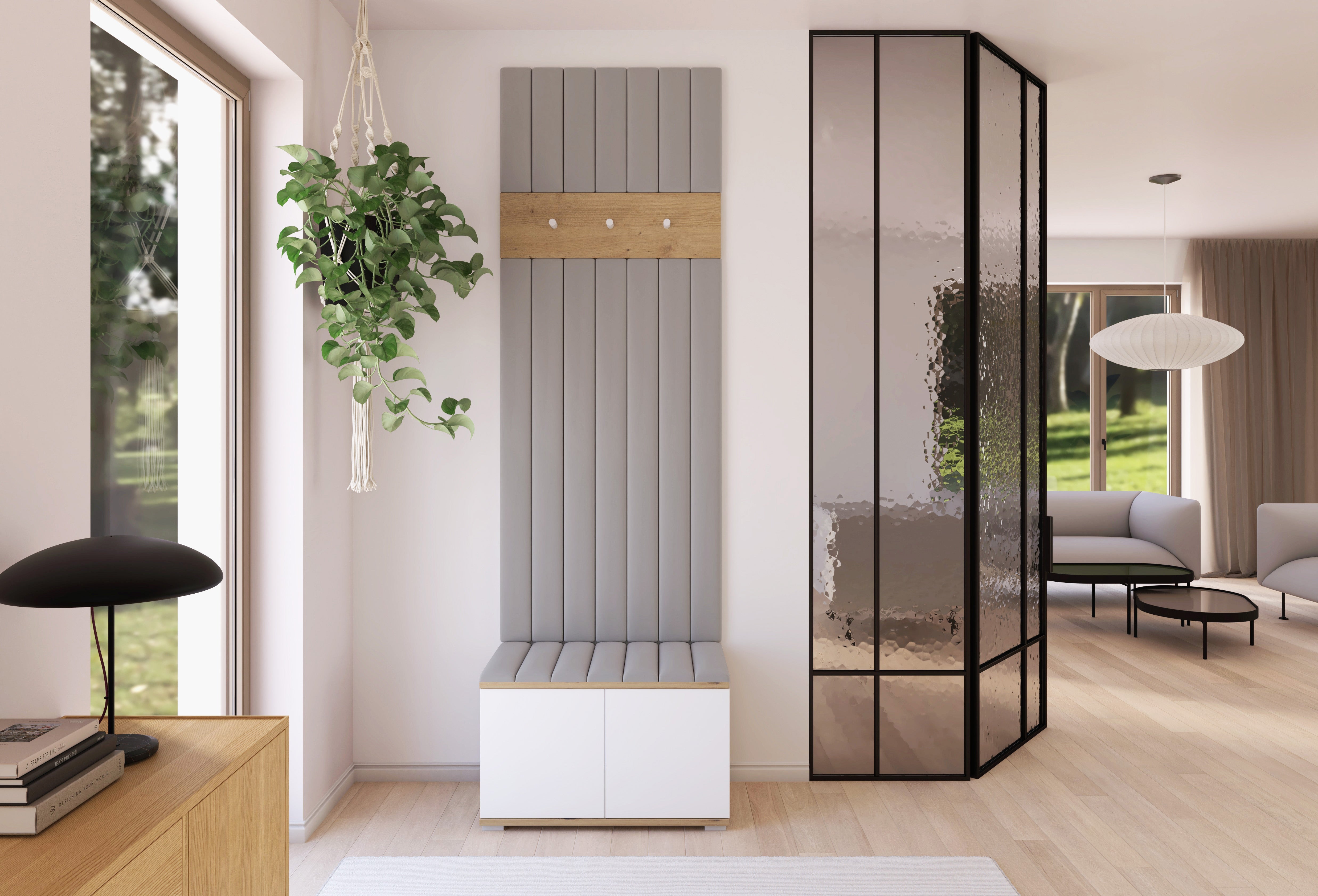 PK Sevilla 12 Hallway Wardrobe - Upholstered Panels in Various Colours