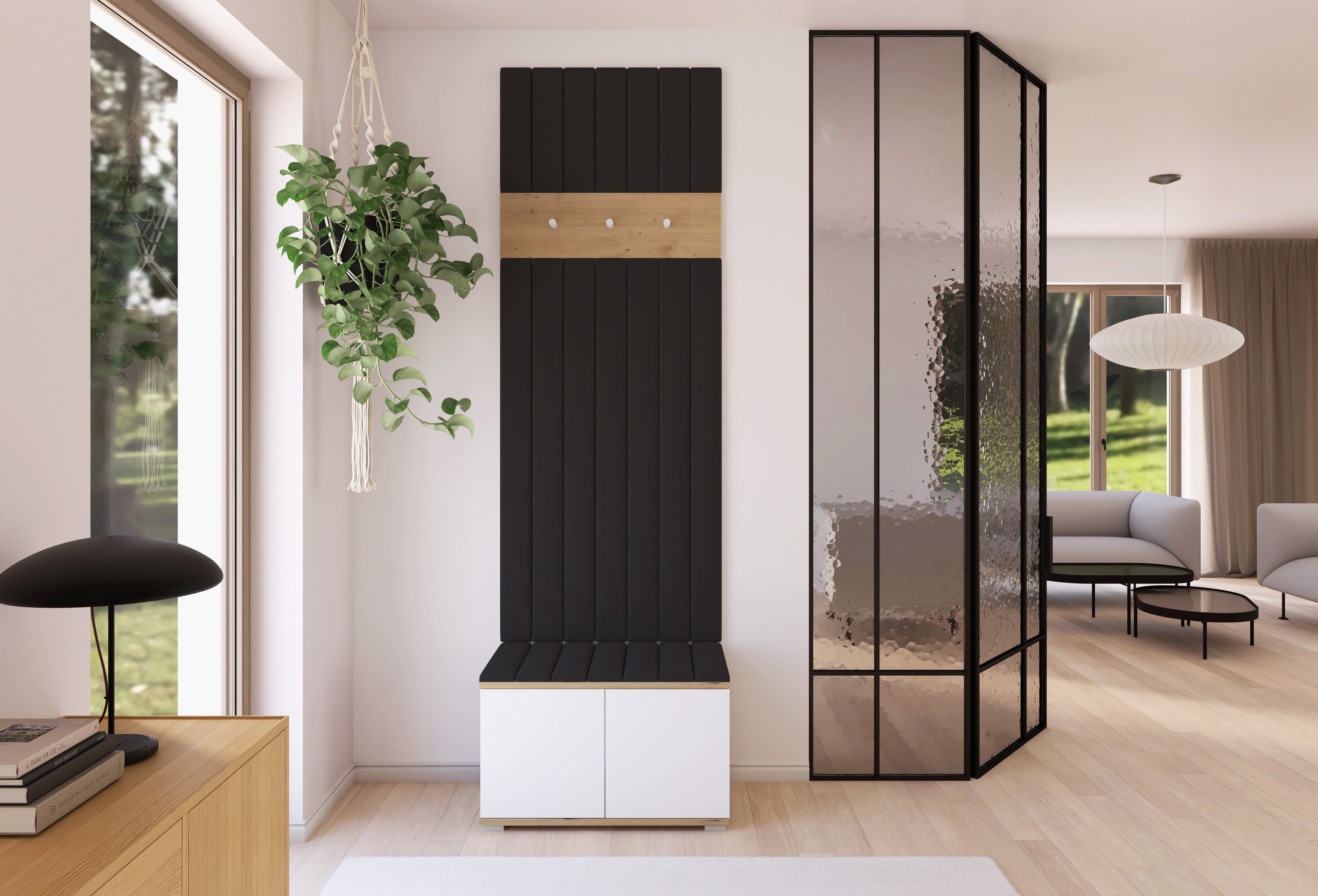PK Sevilla 12 Hallway Wardrobe - Upholstered Panels in Various Colours