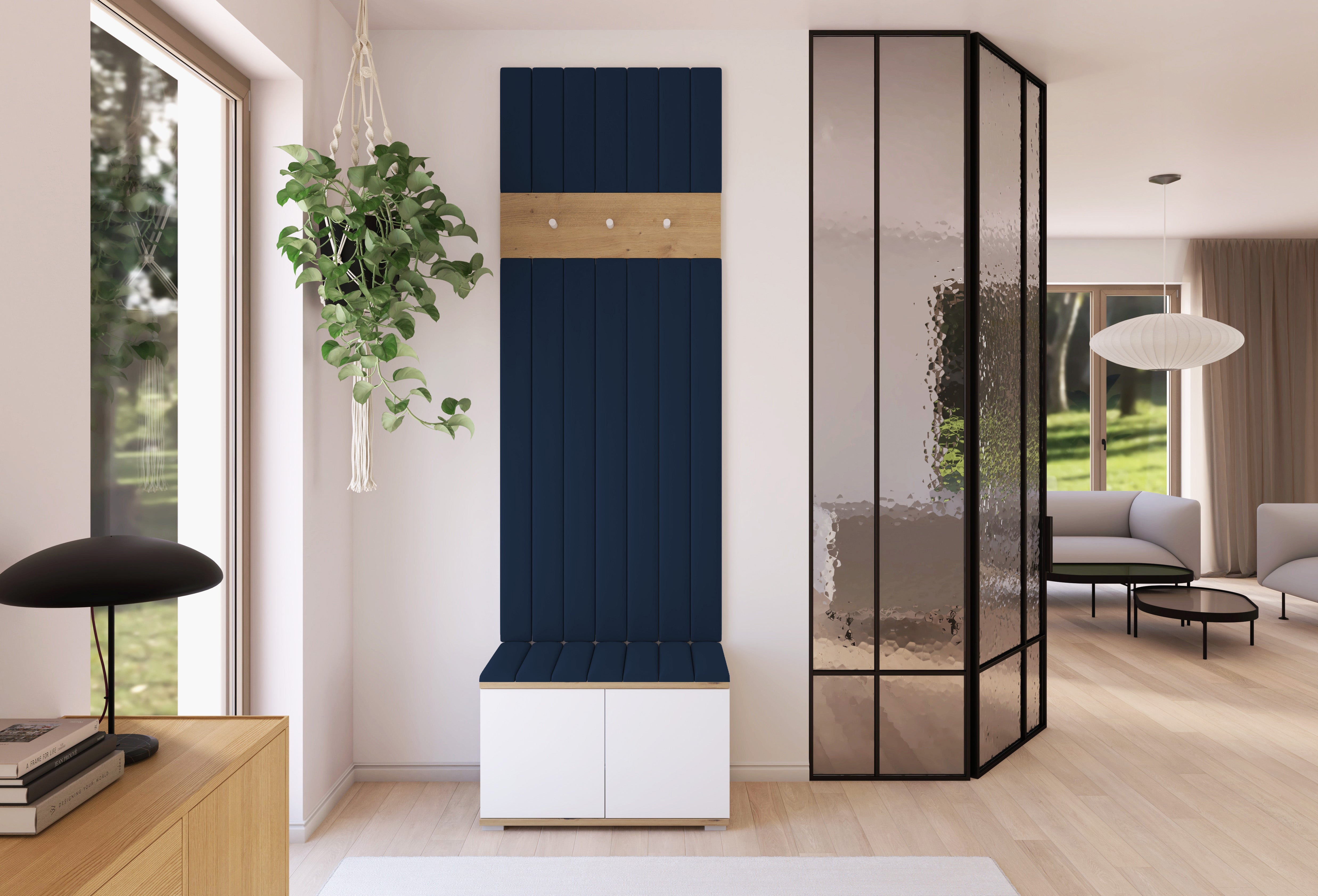 PK Sevilla 12 Hallway Wardrobe - Upholstered Panels in Various Colours