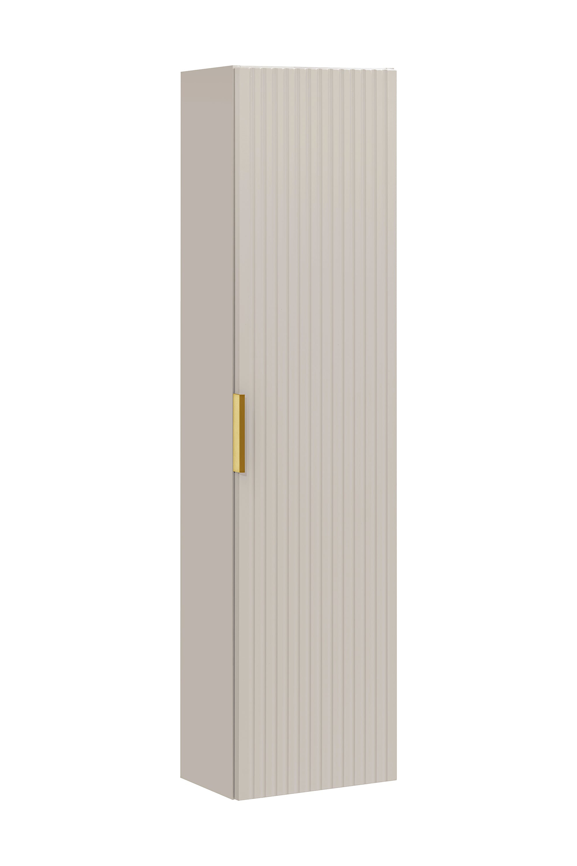 Adel Cashmere Goldgriff Badezimmer mit Hochschrank Smile 120 cm SET-ADC B