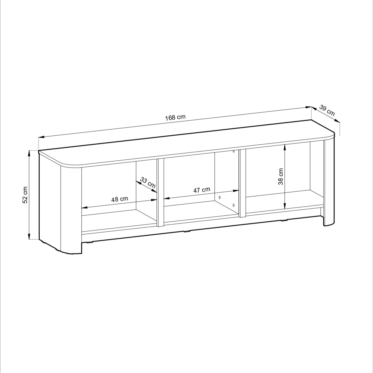 PI Bari TV-Ständer – Kaschmir