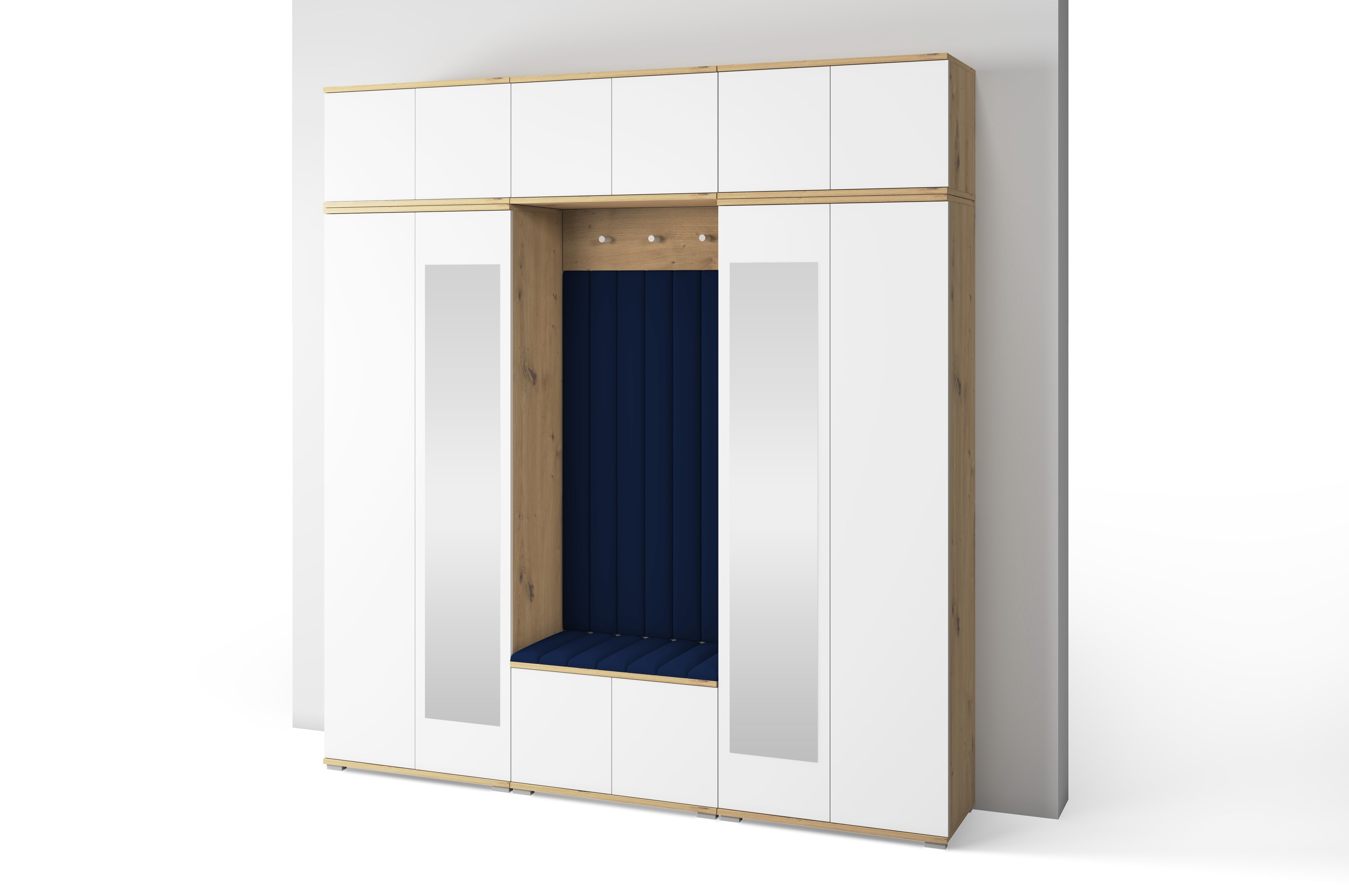 PK Sevilla 10 Hallway Wardrobe -Upholstered Panels in Various Colours