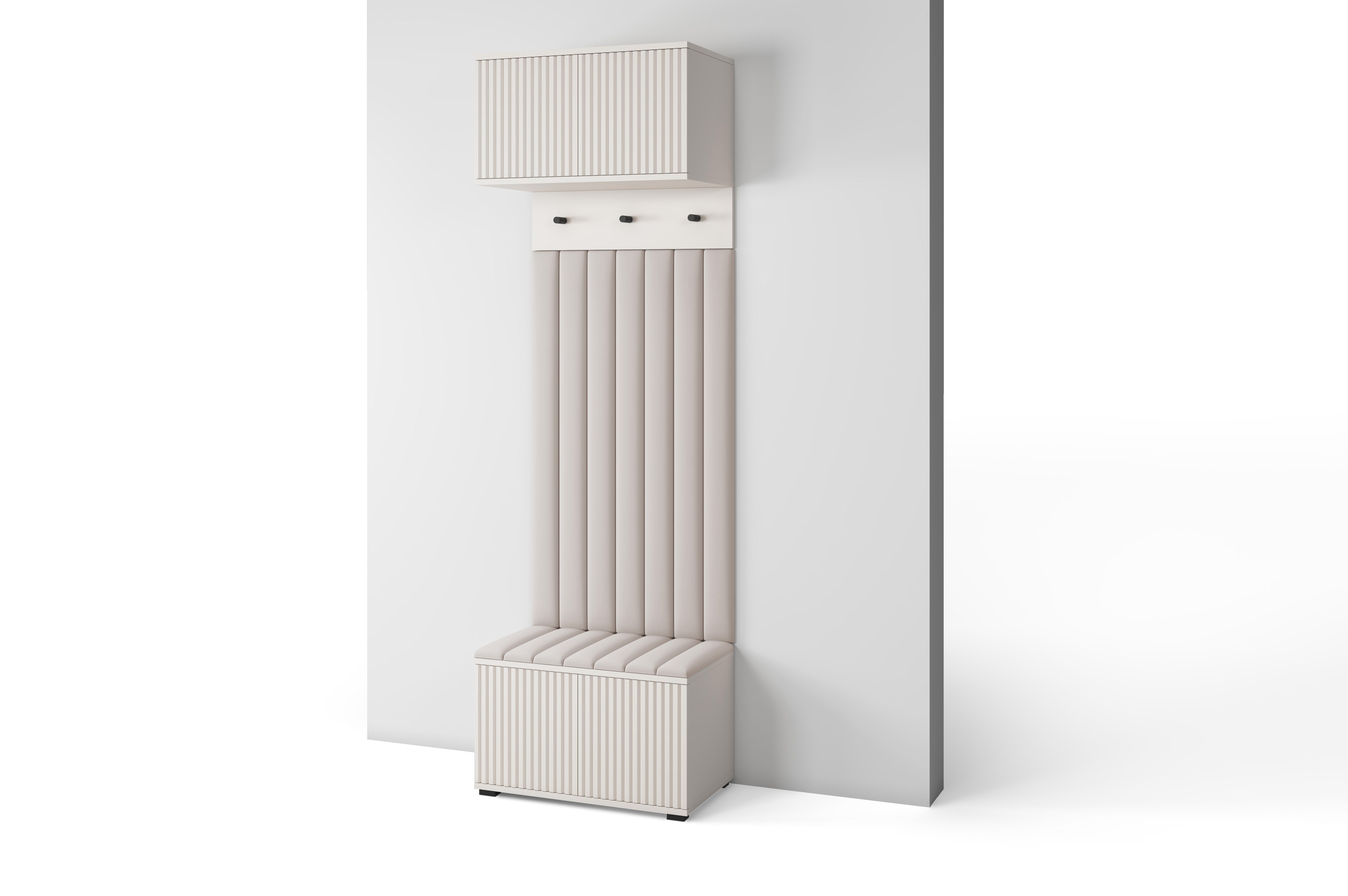 PK Rayo 5 Hallway Wardrobe - Upholstered Panels in Various Colours