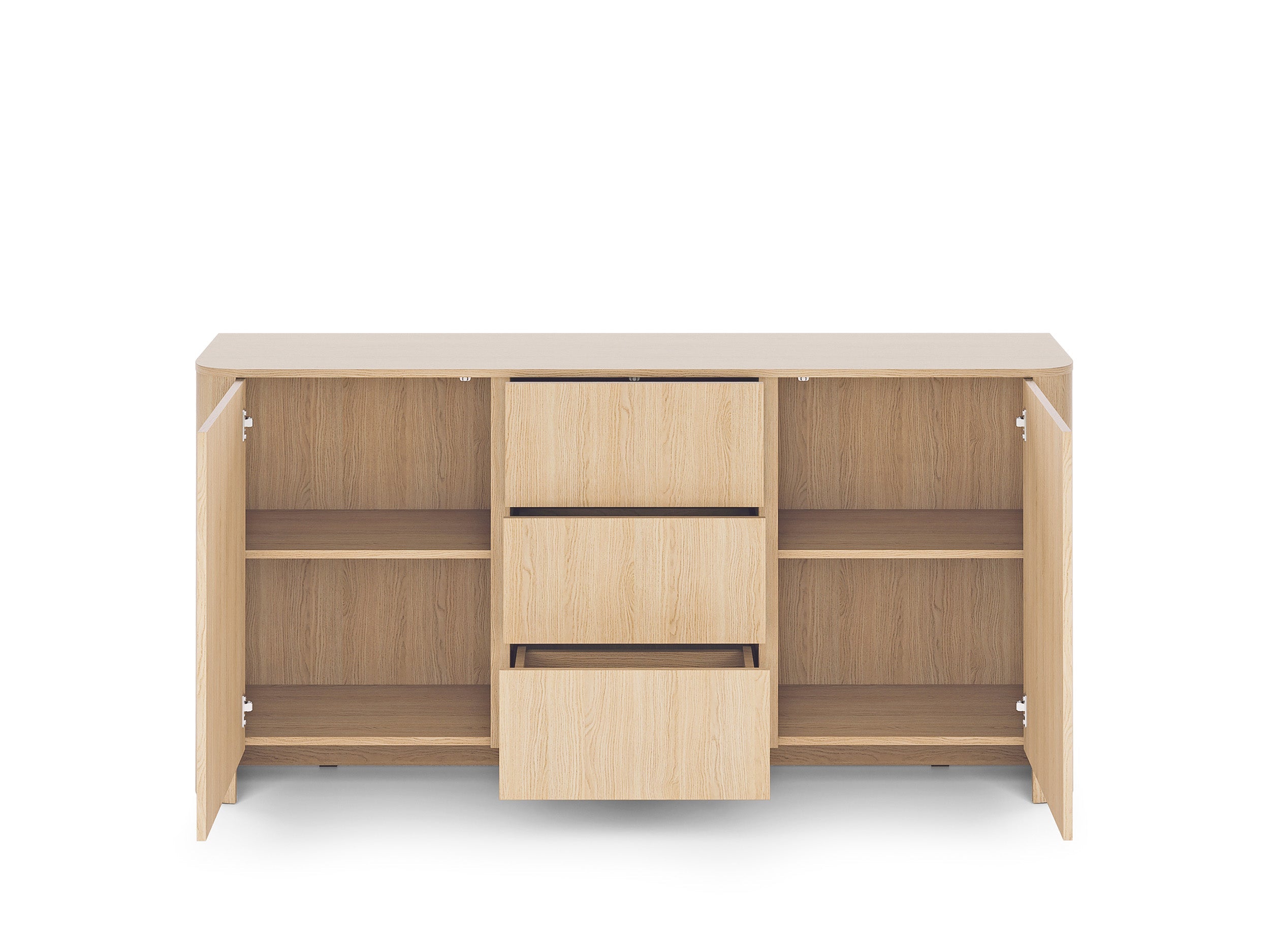 PI Bari Sideboard with Drawers – Vicenza Oak