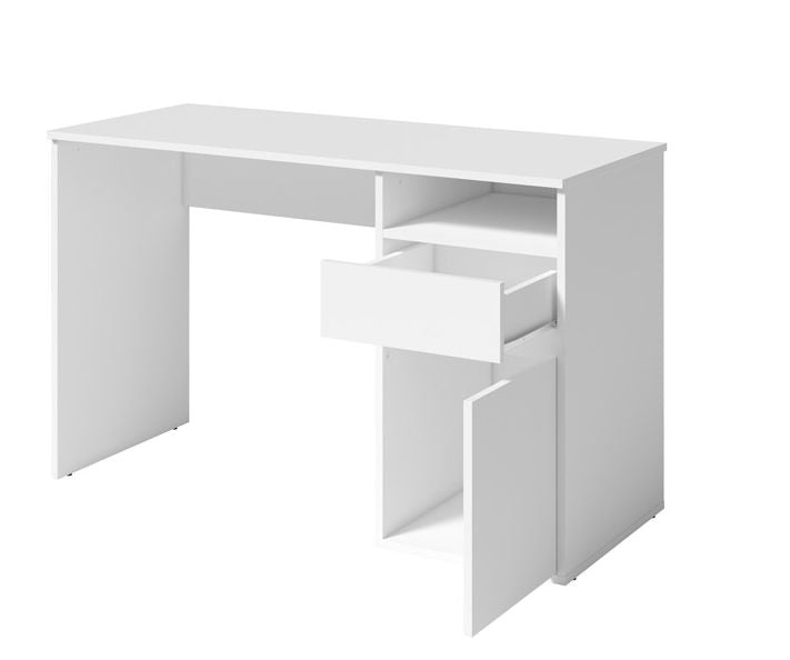 MO Billa Desk with Cabinet and Drawer – White