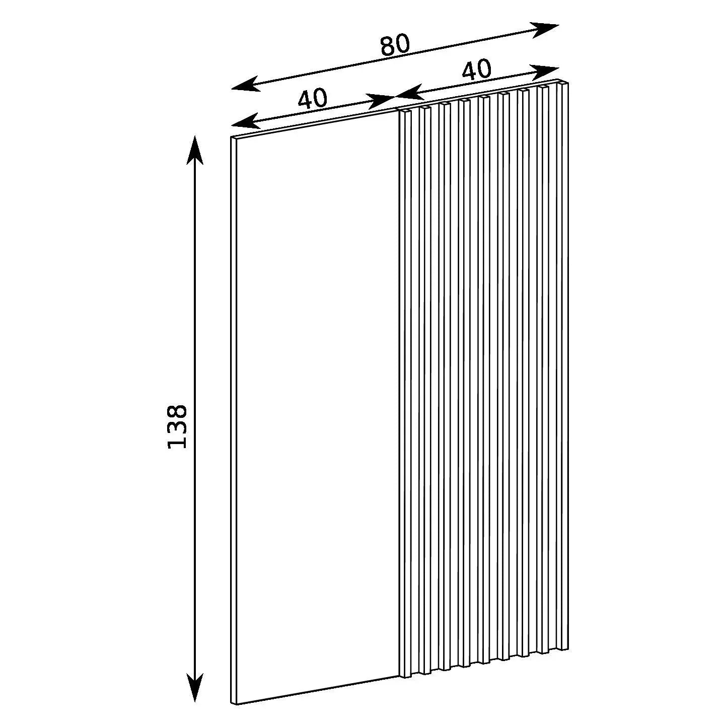 S-Cali Panel with Lamellas C-10