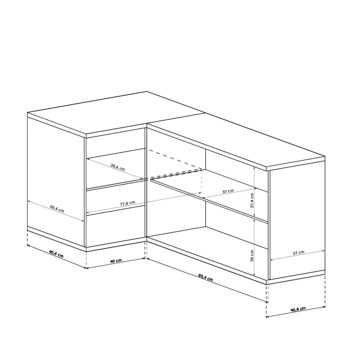 S-Cali Eckschrank C-12