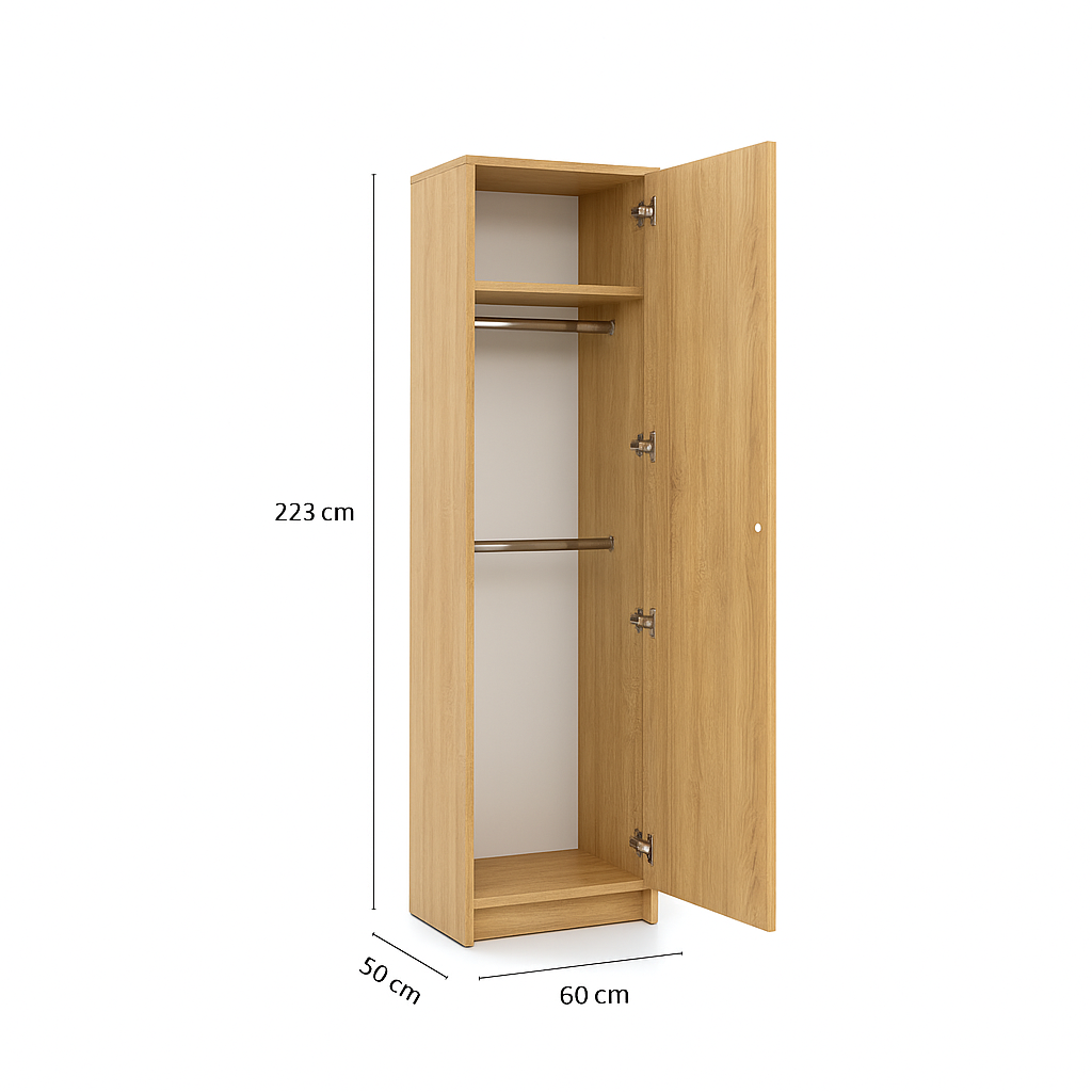 Customizable Genius Murphy Bed with Sofa Set 160 x 200 cm -Oiled Oak