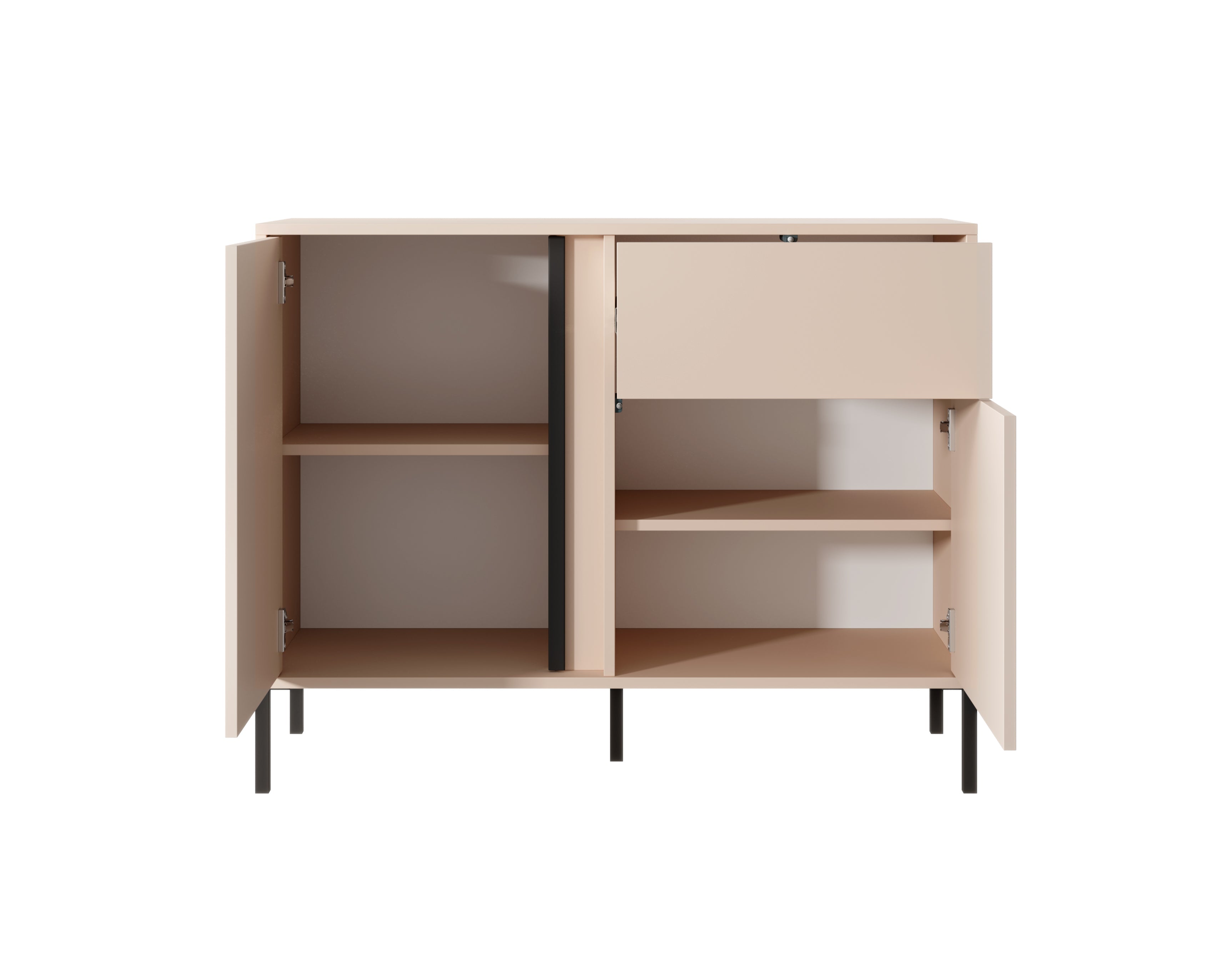 Lask Dast Highboardschrank 103 cm | 2 Türen, 1 Schublade