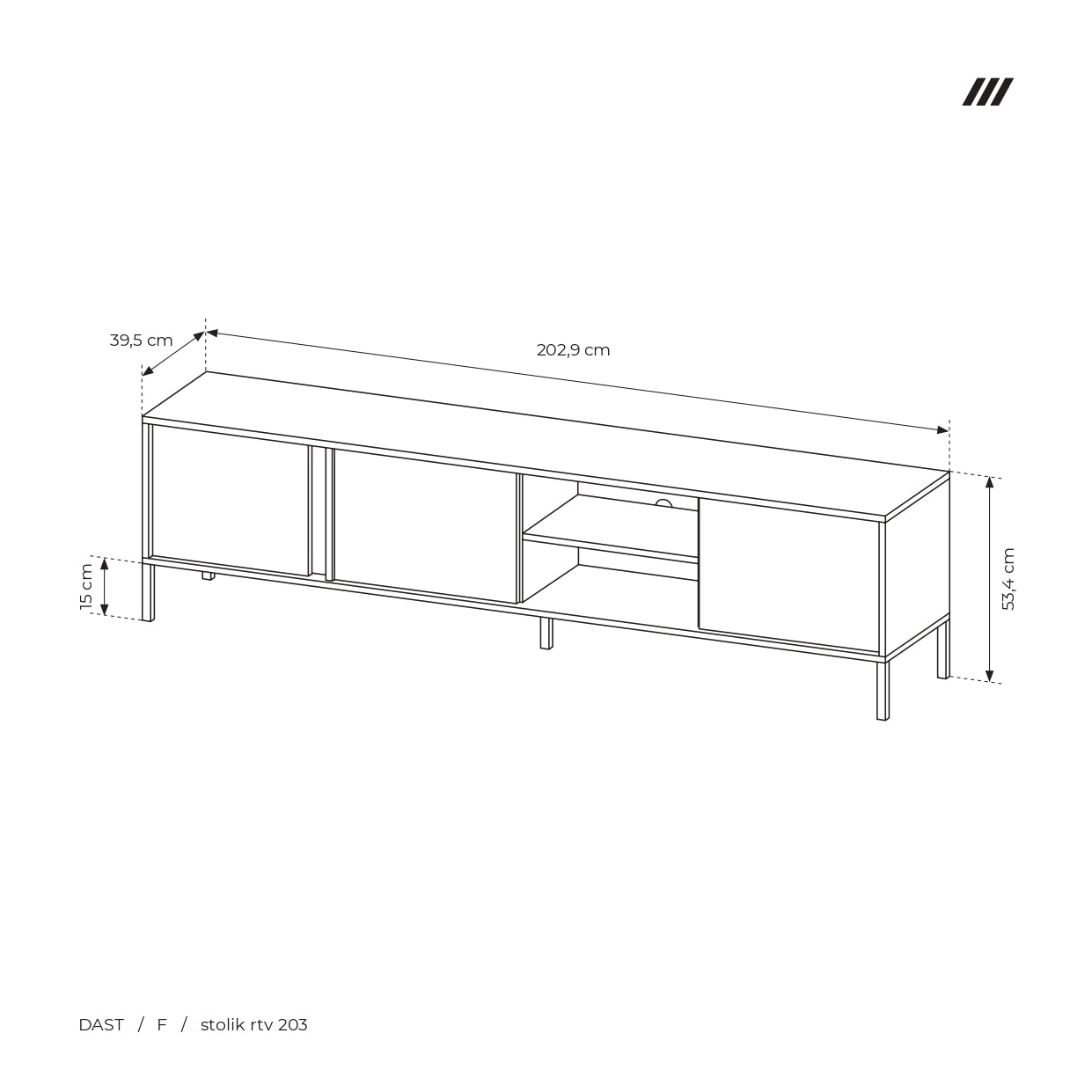Lask Dast TV Stand 203