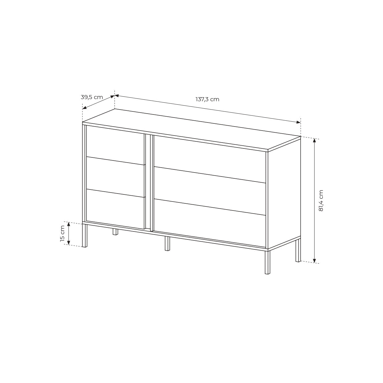 Lask Dast – Kommode 138 6S
