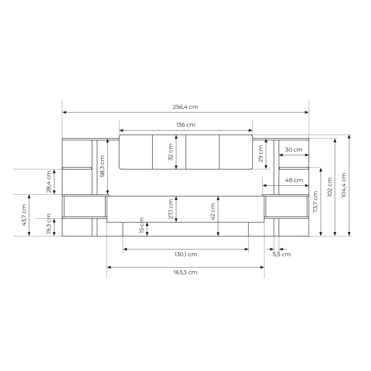 Lask Dast – Bed with Nightstands