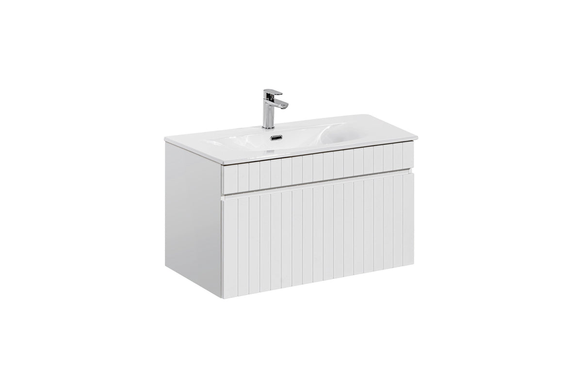 Iconic White Vanity Unit Set 60 / 80 / 100 / 120 / 140 / 180 cm – Configure Your Bathroom