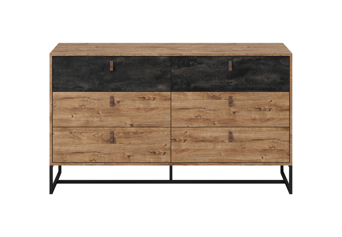 Dark Dresser 154 - Schrank mit sechs Schubladen