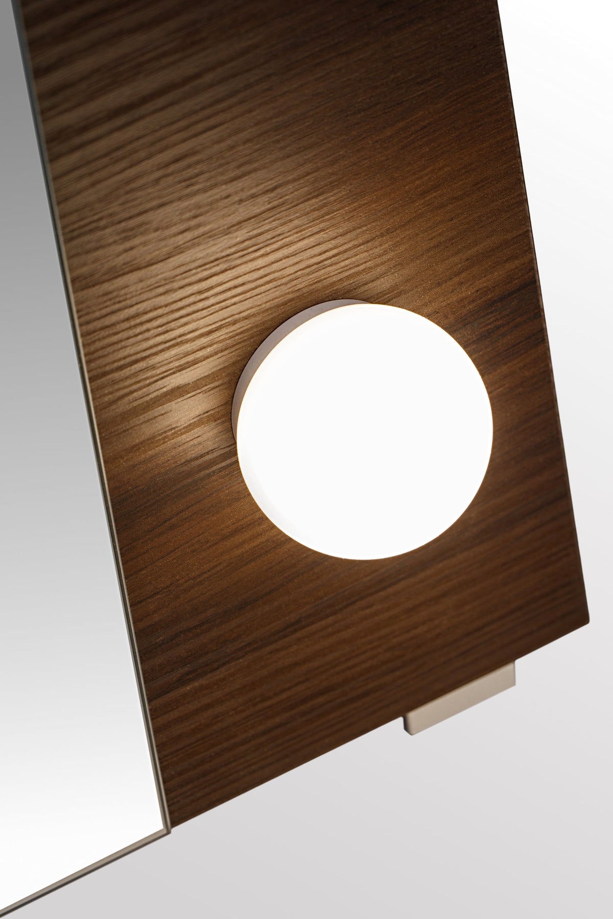 Dorothy Ristretto LED-Spiegel 60 cm – Ristretto Eiche, Hollywood-Glühbirnen