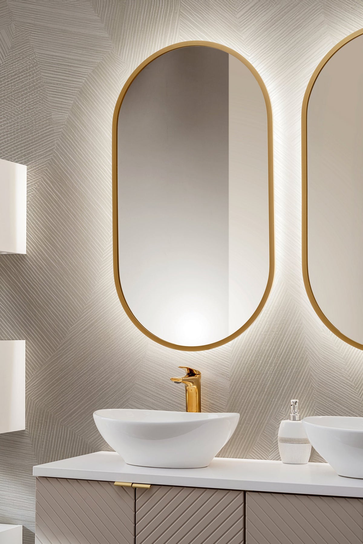 Apollo Gold LED-Spiegel – 50 x 90 cm
