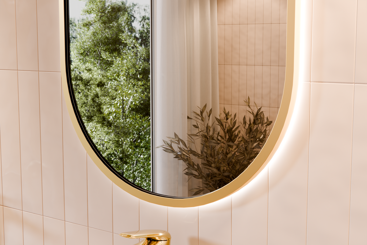 Apollo Gold LED-Spiegel – 50 x 90 cm