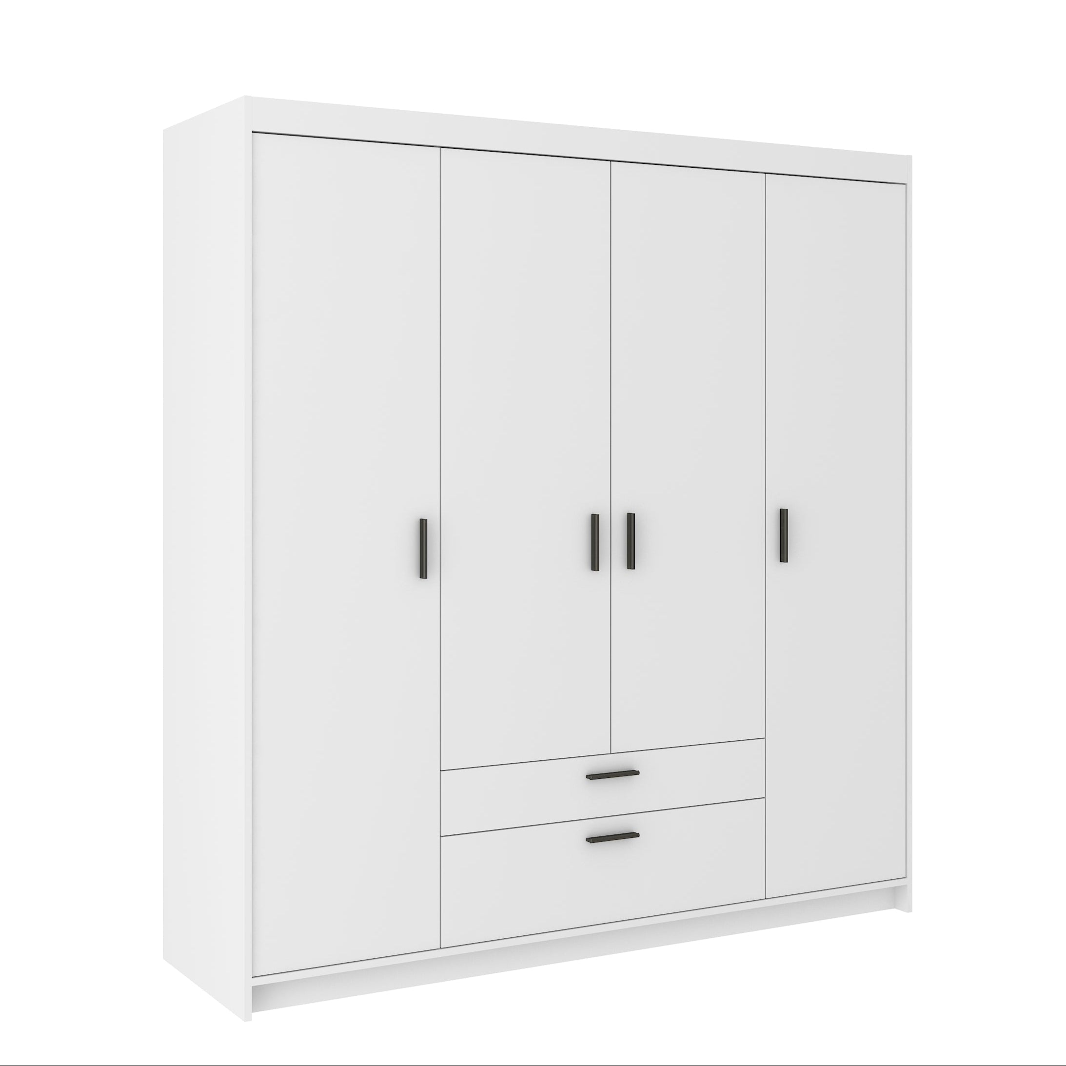 LE Elena 4D DL04 Kleiderschrank in Weiß
