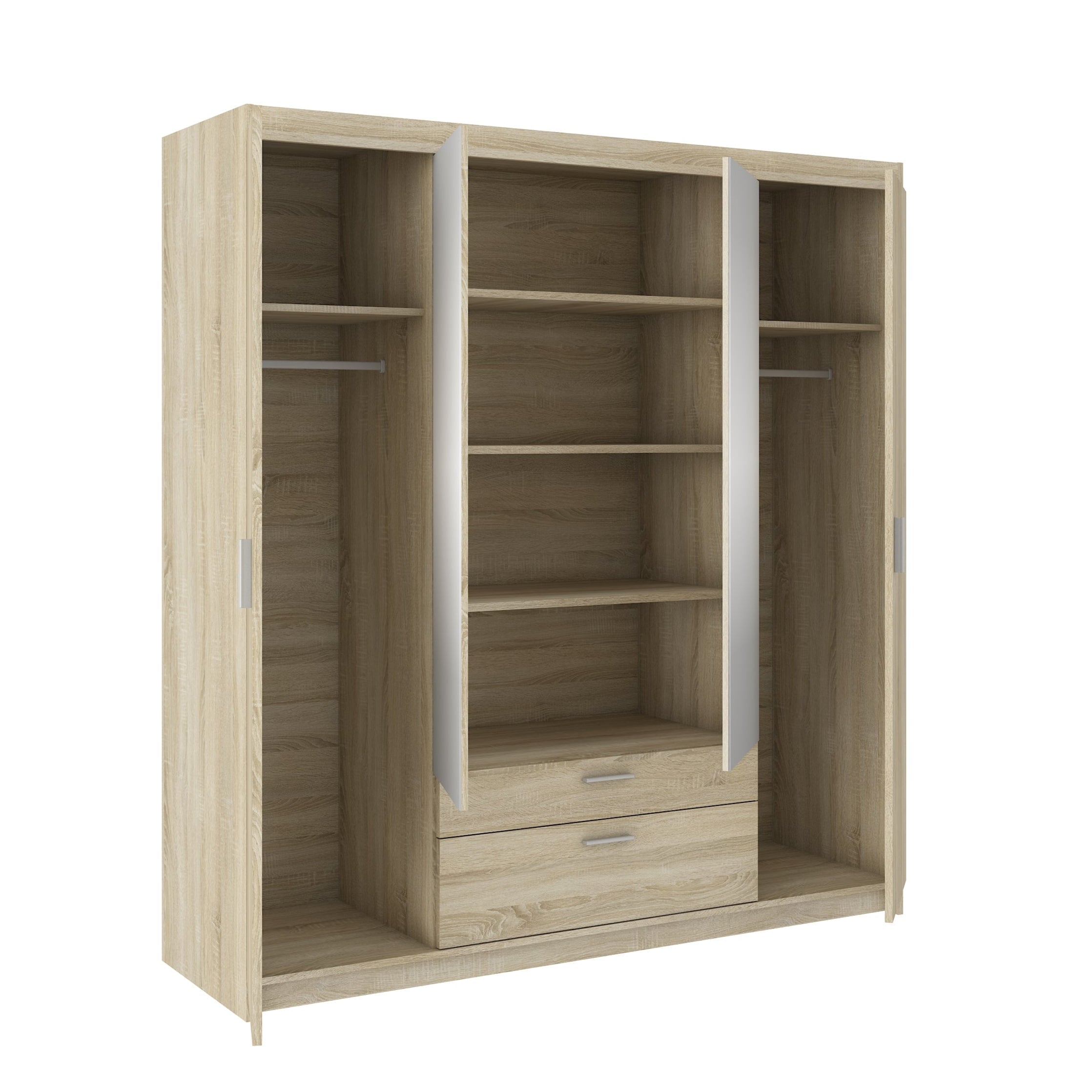 LE Elena 4D DL04 Kleiderschrank in Sonoma-Eiche