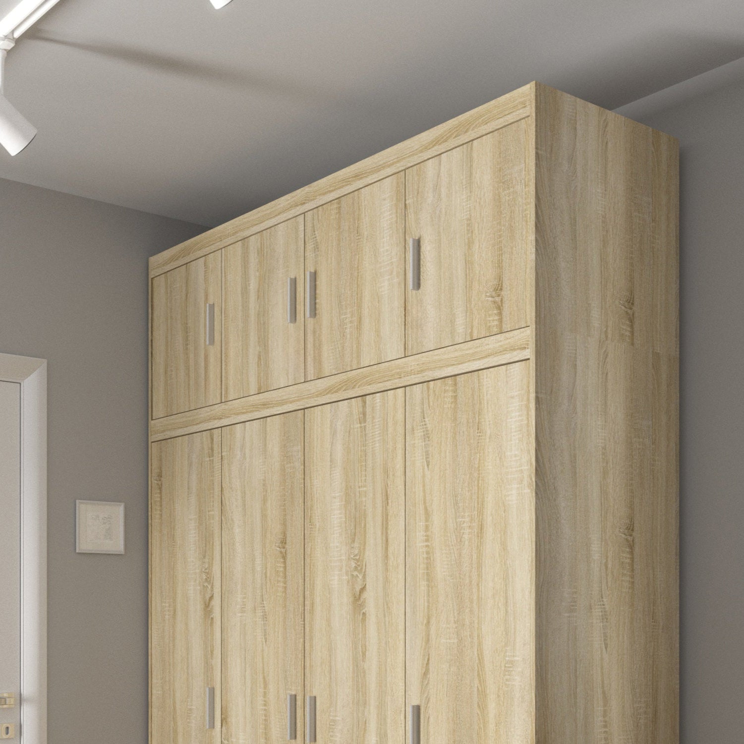 E Elena 4D NAELSO04 Oberschrank in Sonoma-Eiche