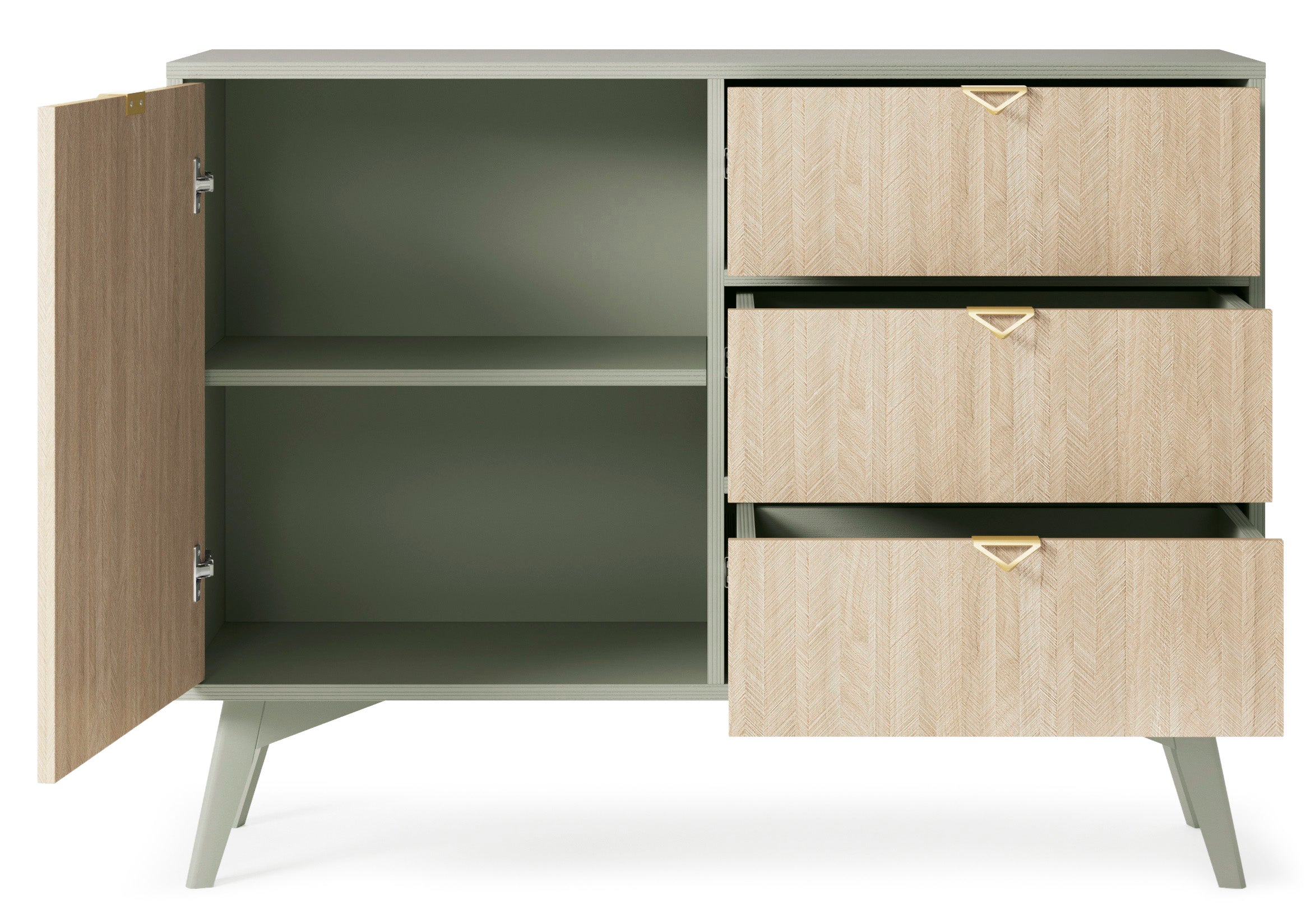 Forest Small Dresser - Chest of Drawers Eucalyptus Green