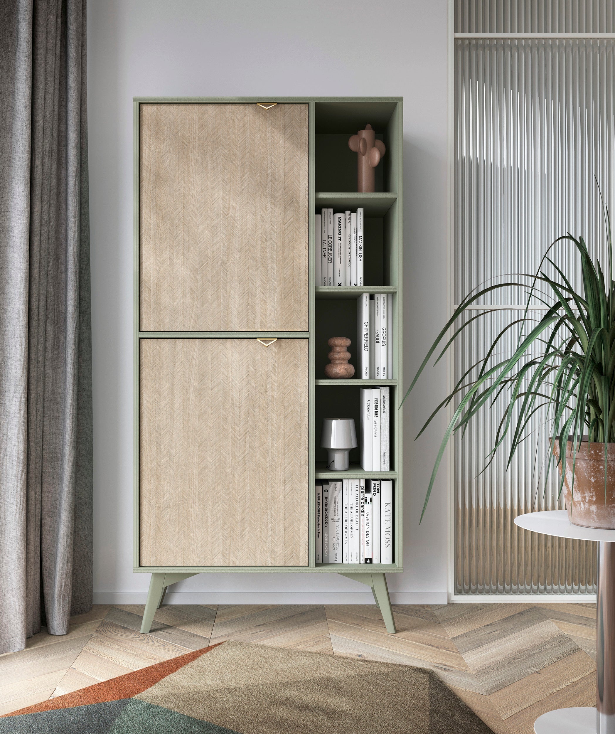 Forest Cabinet - Lagerschrank Eukalyptusgrün