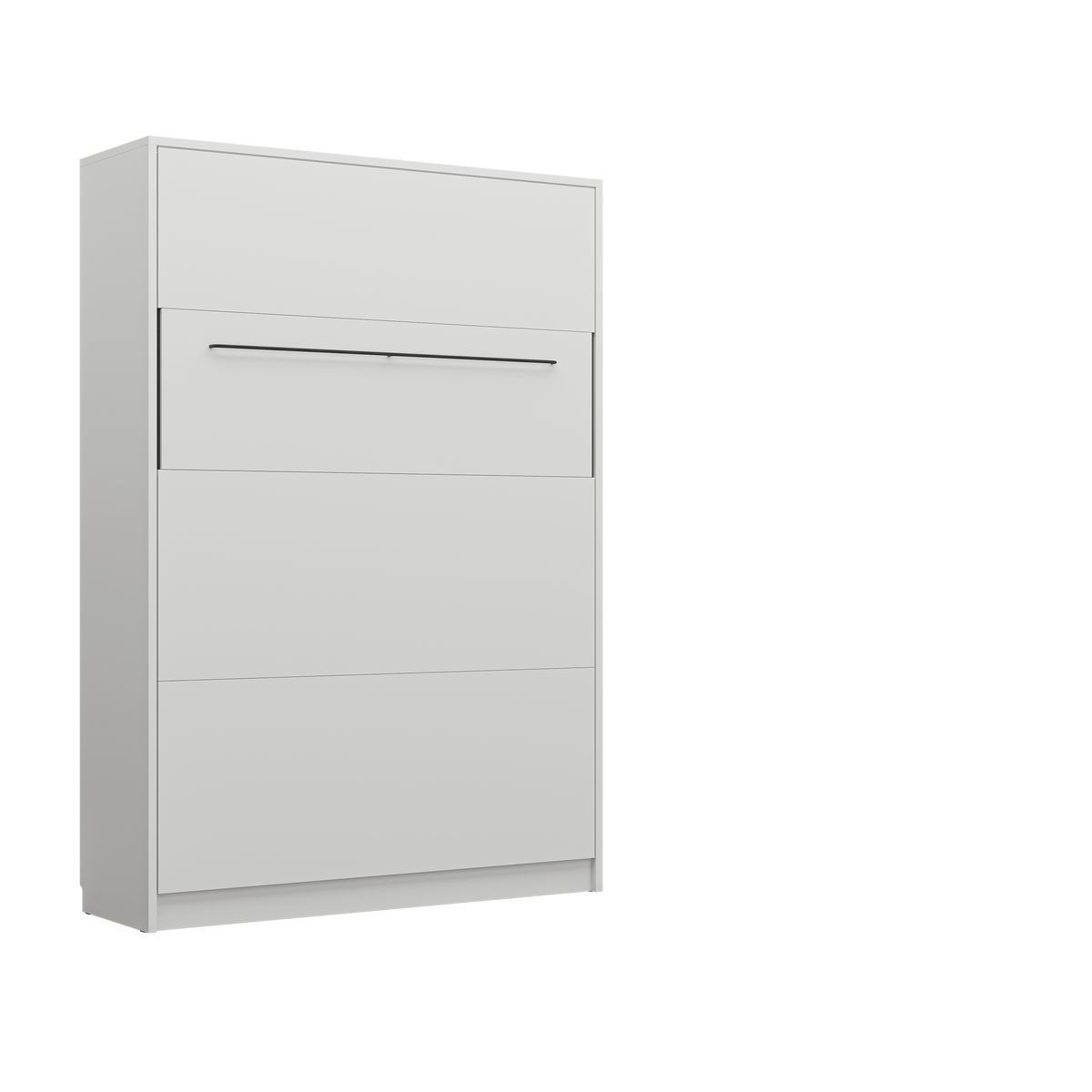 Customizable Genius COMFORT Murphy Bed Furniture Set 140 × 200 cm – White Matt