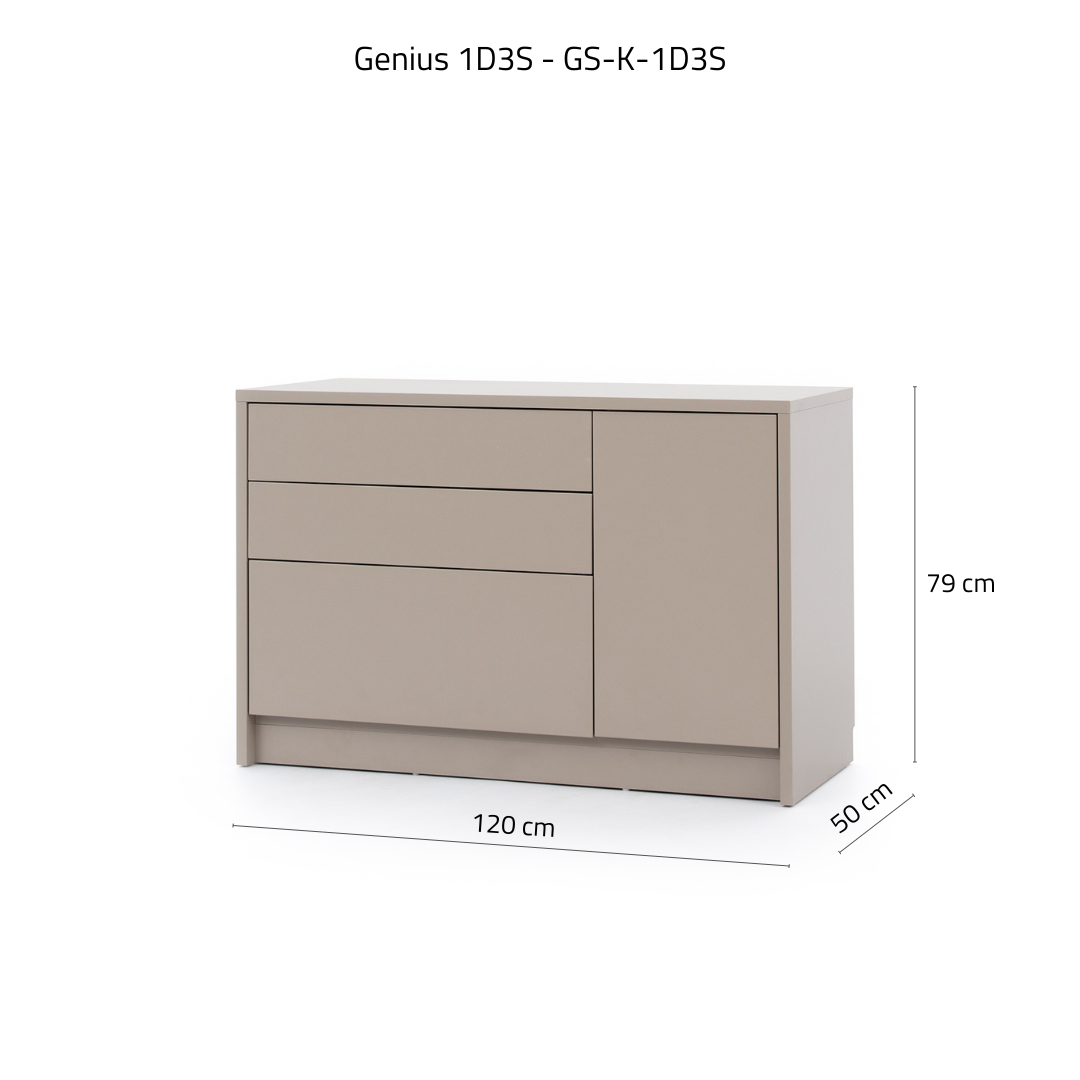 Anpassbares Genius Wandbett-Möbelset 140 x 200 cm, geölte Eiche, LED-Beleuchtung