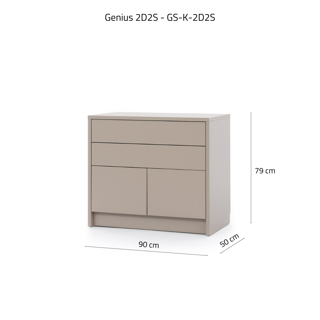 Anpassbares Genius Wandbett-Möbelset 140 x 200 cm, geölte Eiche, LED-Beleuchtung