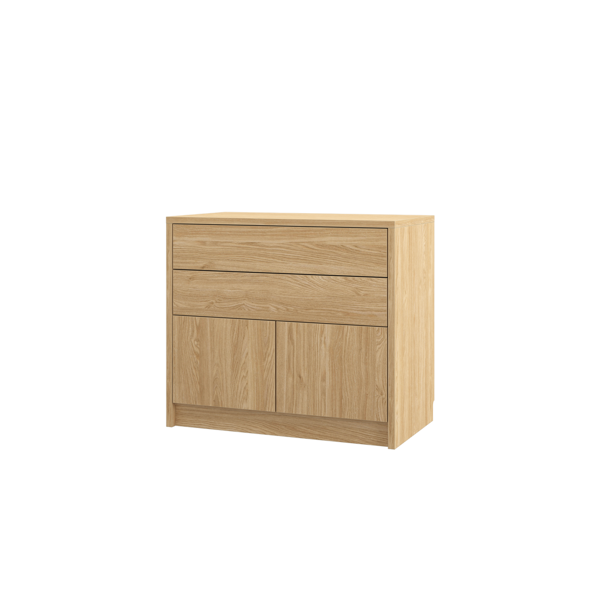 Customizable Genius COMFORT Murphy Bed Furniture Set 160 × 200 cm – Oiled Oak