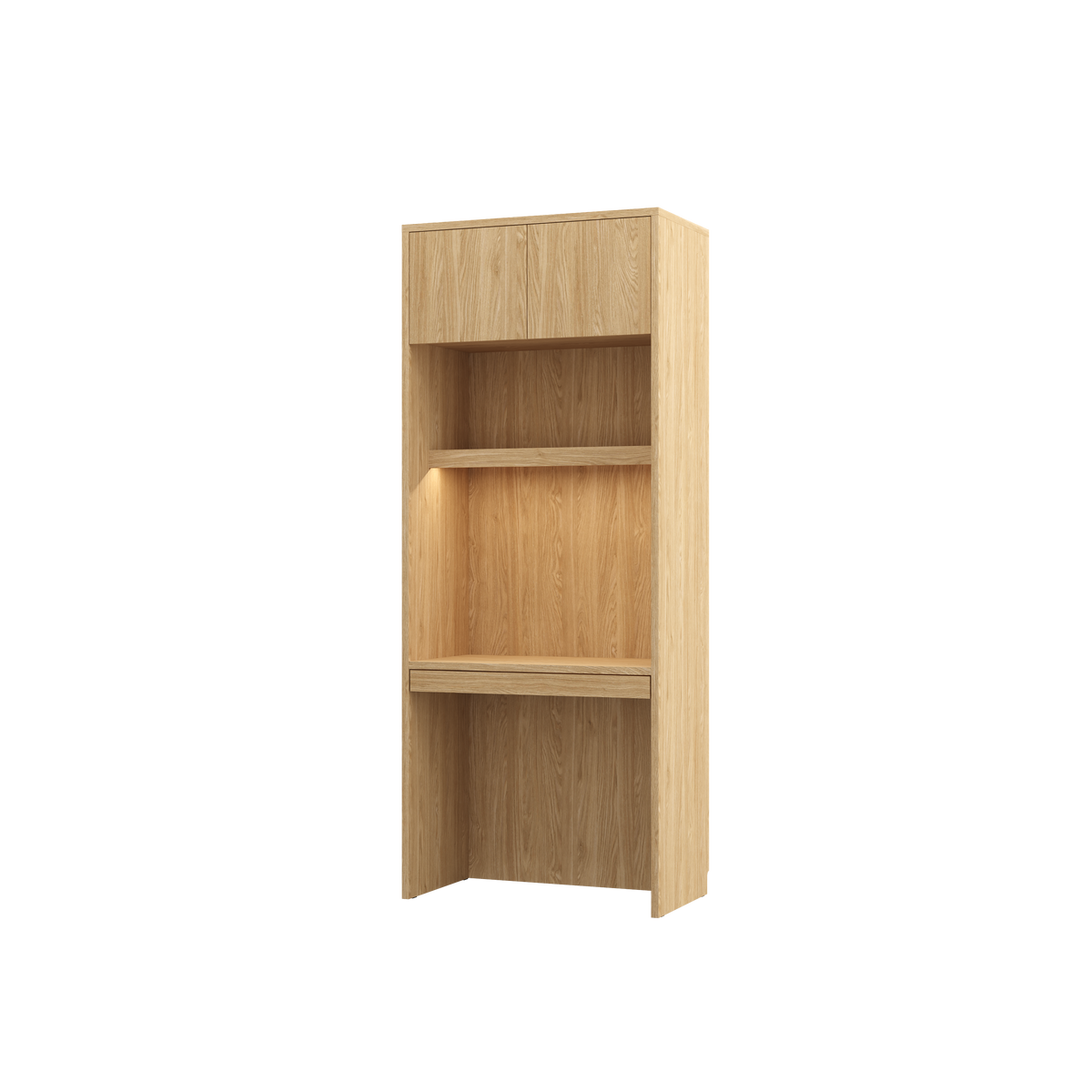 Customizable Genius COMFORT Murphy Bed Furniture Set 160 × 200 cm – Oiled Oak