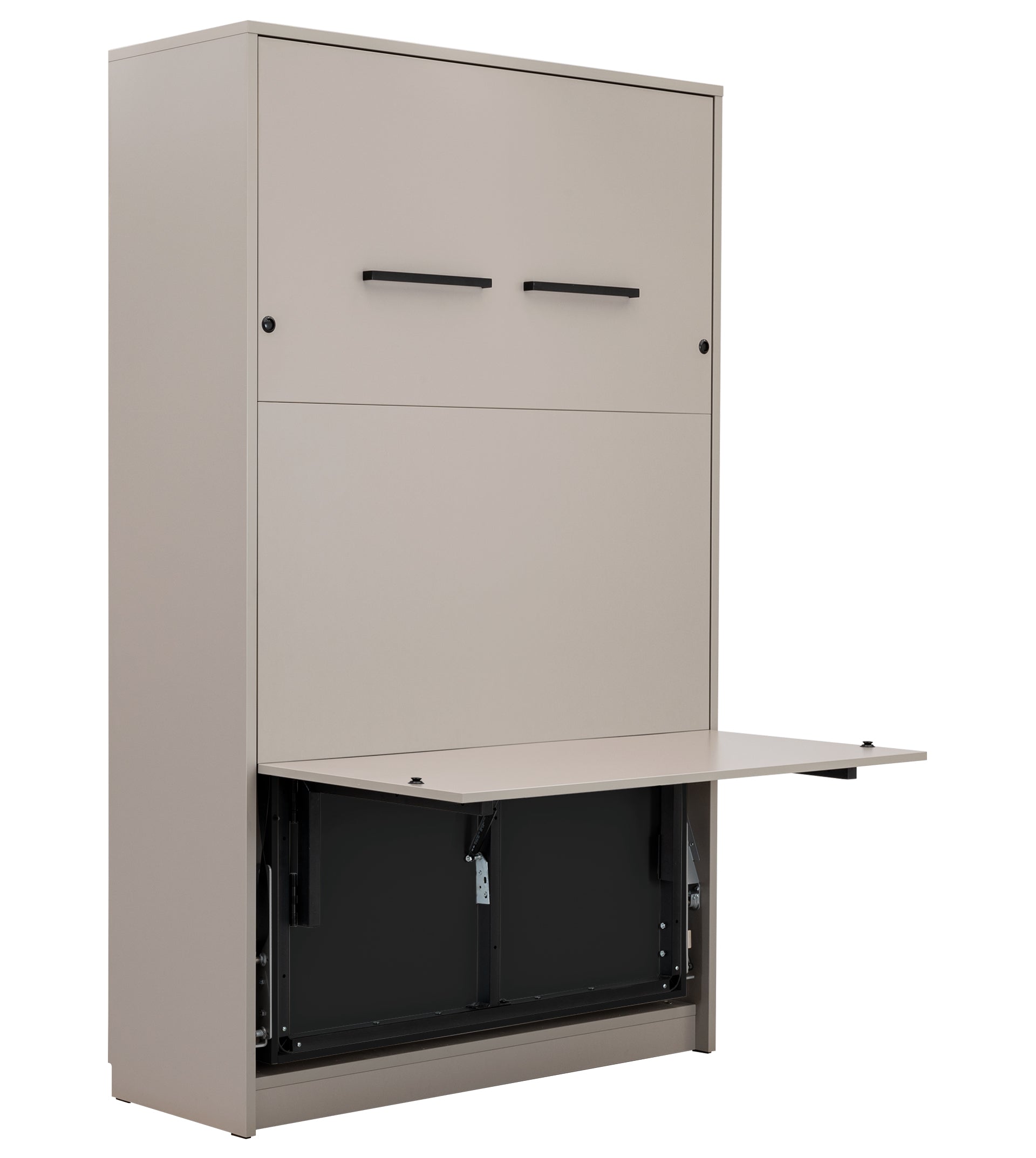 Anpassbares Genius Wandbett-Möbelset 140 x 200 cm Kongo, LED-Beleuchtung