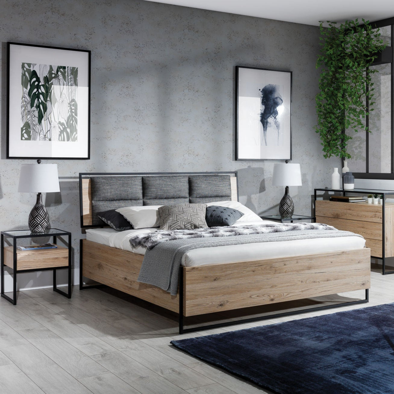 NE Glass Loft Bed without Storage – 160 × 200 cm