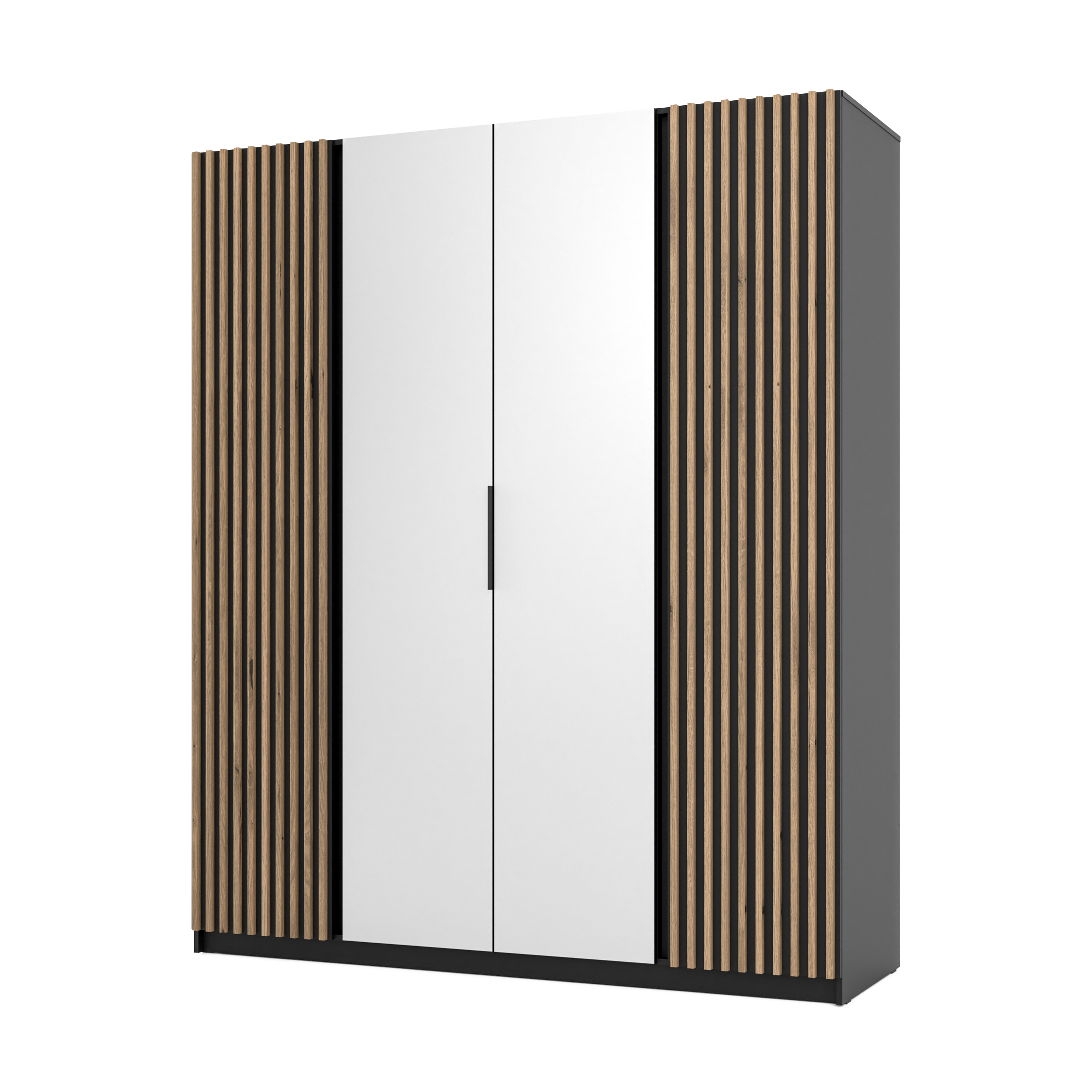 LE KAJA BL/BL-EV 2LAM 2 Wardrobe with Mirror