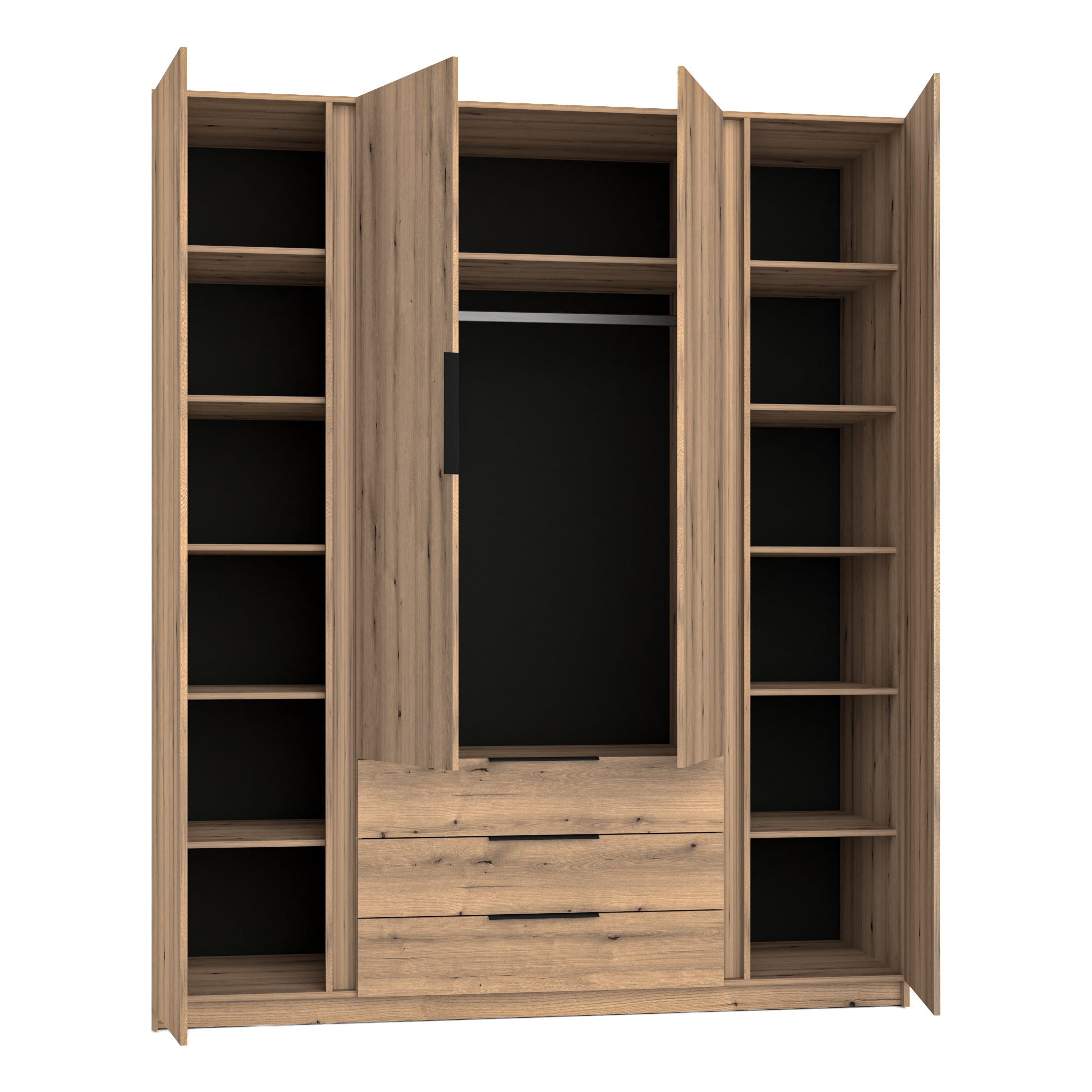 LE KAJA EV/EV 2F 3S Wardrobe with Mirror